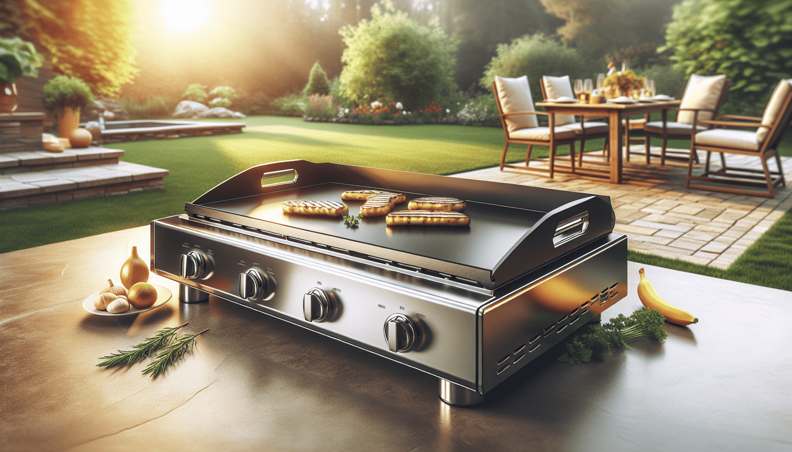 Gas Propane Griddle Flat Top,Stainless Steel Countertop Bbq Hot Plate Grill and Deep Fryer Multi-Function Griddle Combo,Adjustable Firepower,for Restaurant Home Kitchen USA STOCK