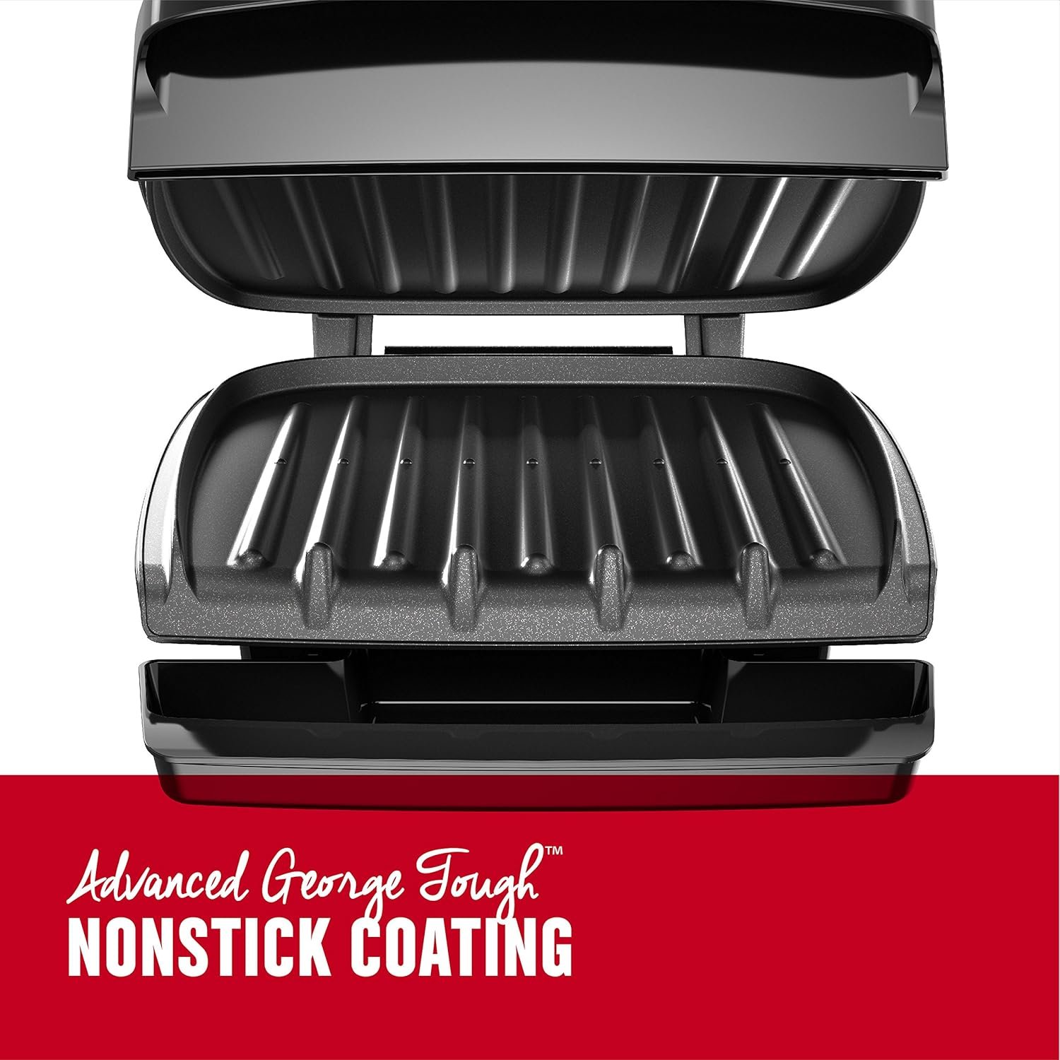 George Foreman GR340FB 4-Serving Classic Plate Electric Indoor Grill and Panini Press, Black George Foreman GR340FB 4-Serving Classic Plate Electric Indoor Grill and Panini Press, Black