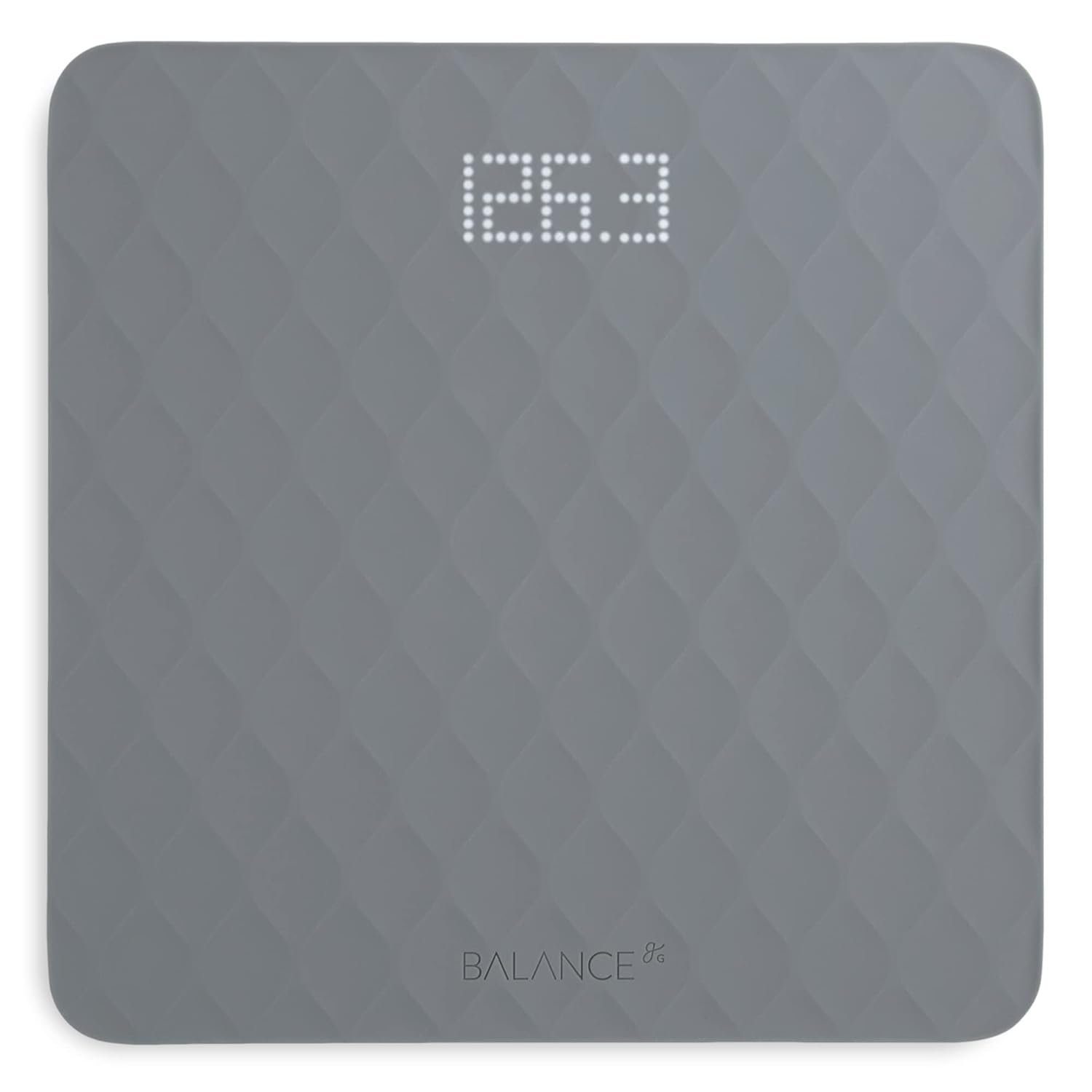 Greater Goods Designer Bathroom Scale with Textured Silicone Cover, Designed in St. Louis, Dark Pink