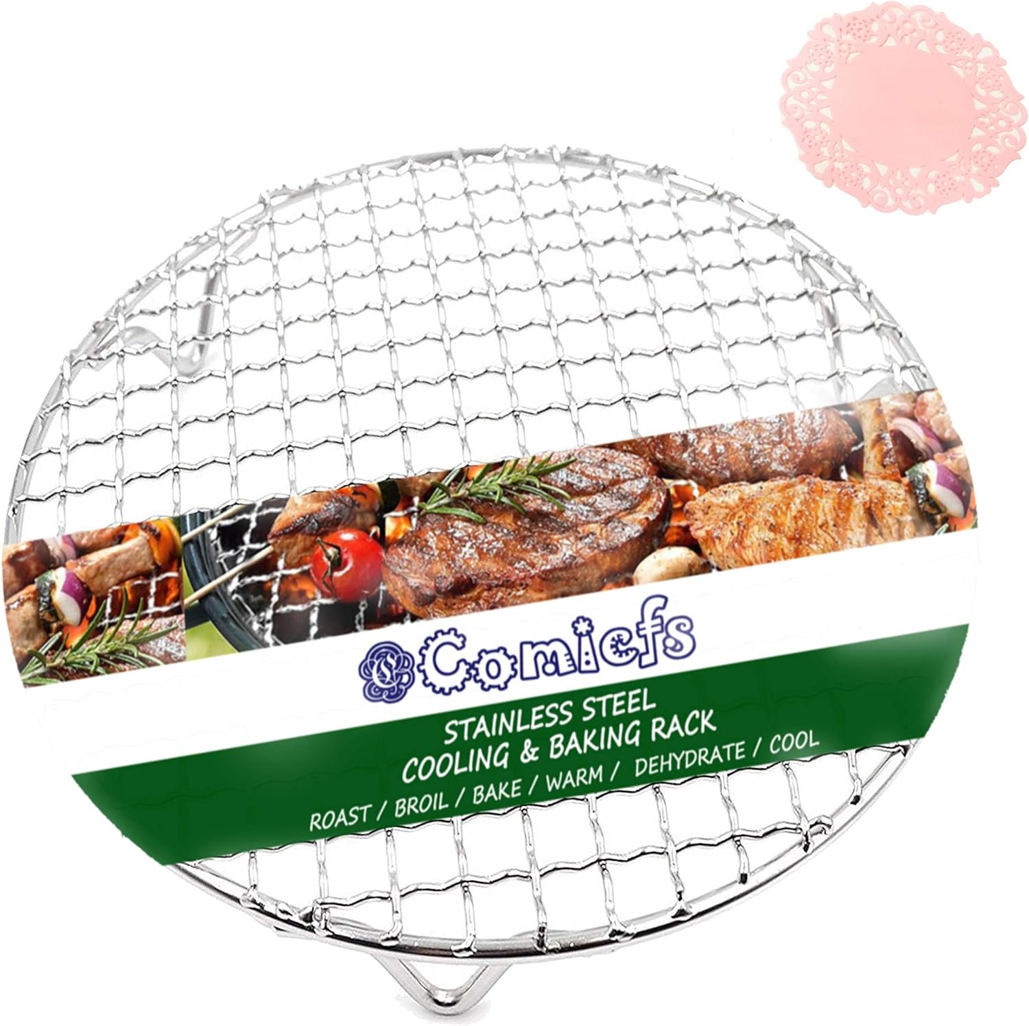 Grill Wire Cooling Racks for Oven Use Dia 11 Stainless Round Cooking Racks for Barbecue Air Fryer Instant Pot Pressure Cooker Canning Dutch Oven (28cm/11) Grill Wire Cooling Racks for Oven Use Dia 11 Stainless Round Cooking Racks for Barbecue Air Fryer Instant Pot Pressure Cooker Canning Dutch Oven (28cm/11)