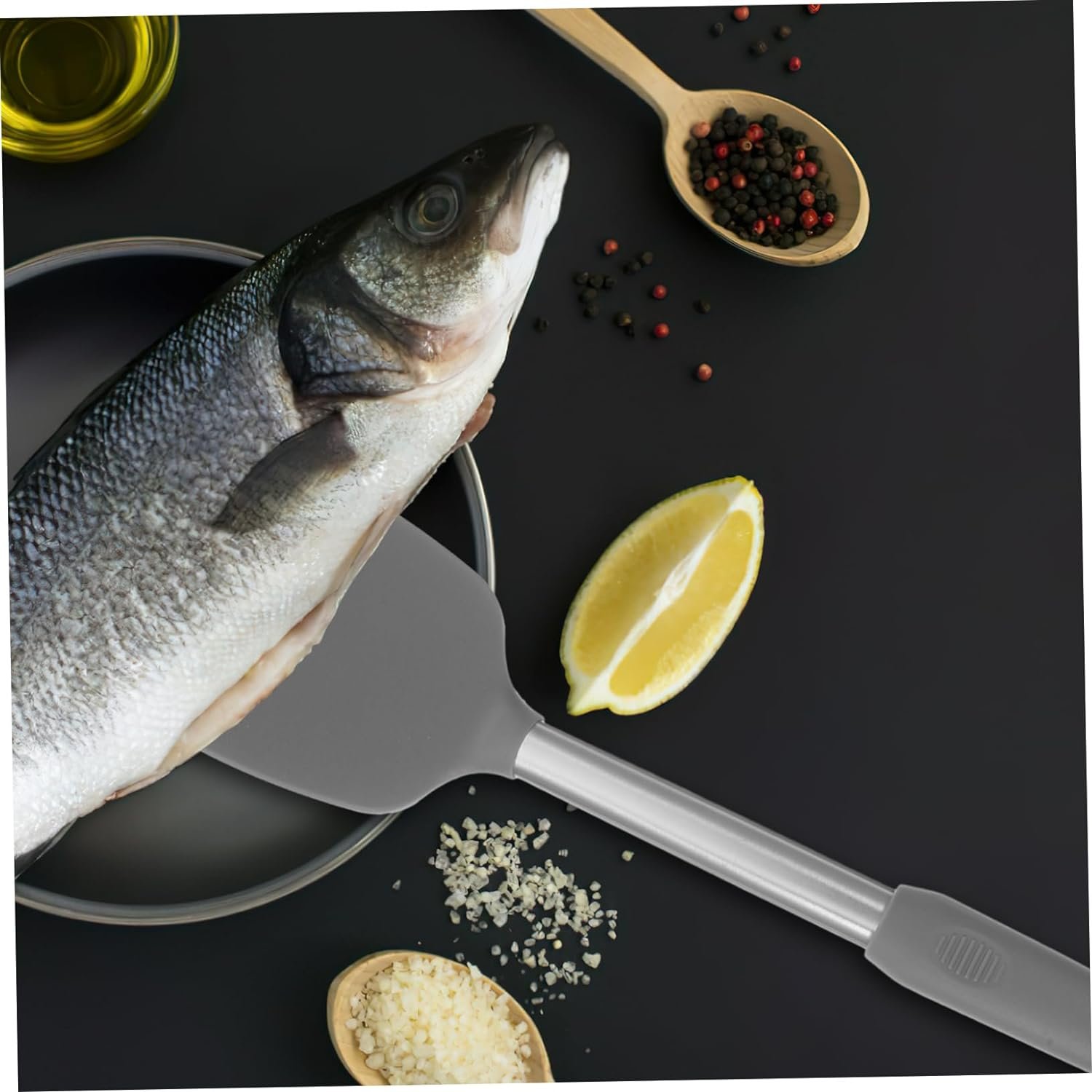 GRIRIW Non Stick Cooking Utensils 1 Set non scratch cooking utensils spatulas for kitchen use egg spatula kitchen spatulas silicone turner spatula food spatula cooking spatula household