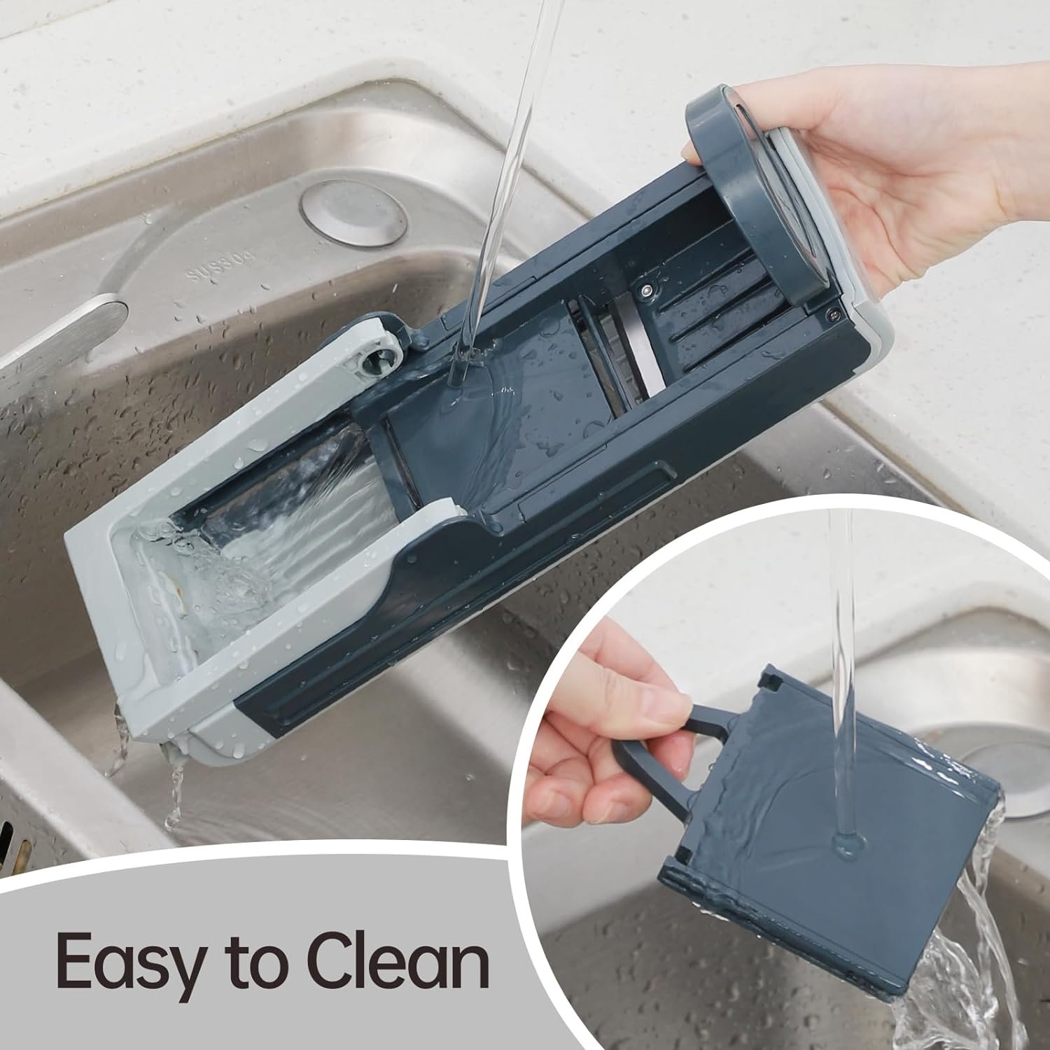 HAIXIN Safe Mandoline Slicer for Kitchen, Potatoes Slicer, 4 in 1 Vegetable Chopper Food Potato Cutter, French Fry Cutter, Mandolin Food Slicer for Kitchen Chef Meal Rapid Prep