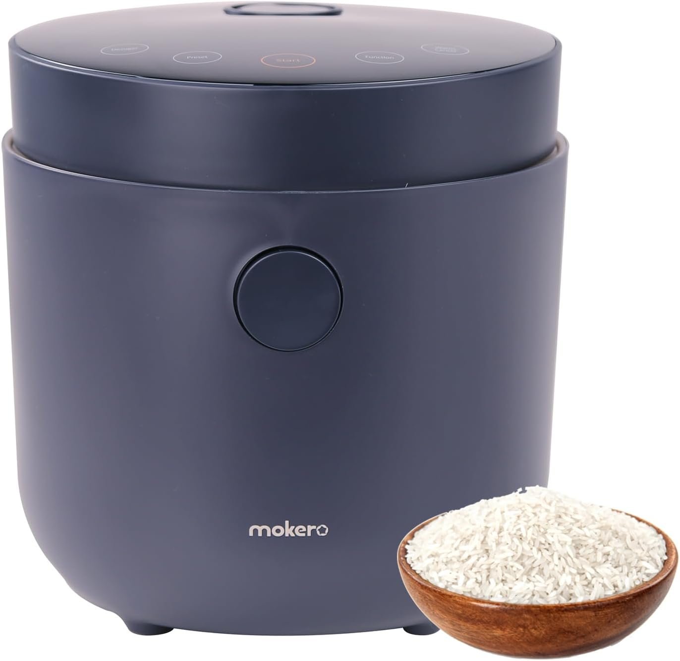 Hakka Low Carb Rice Cooker, 7 Functions Rice Pot 4 Cups Uncooked Rice with Stainless Steel Steamer MINI Desuger Smart Cooker Non-stick Inner 24H Delay Timer