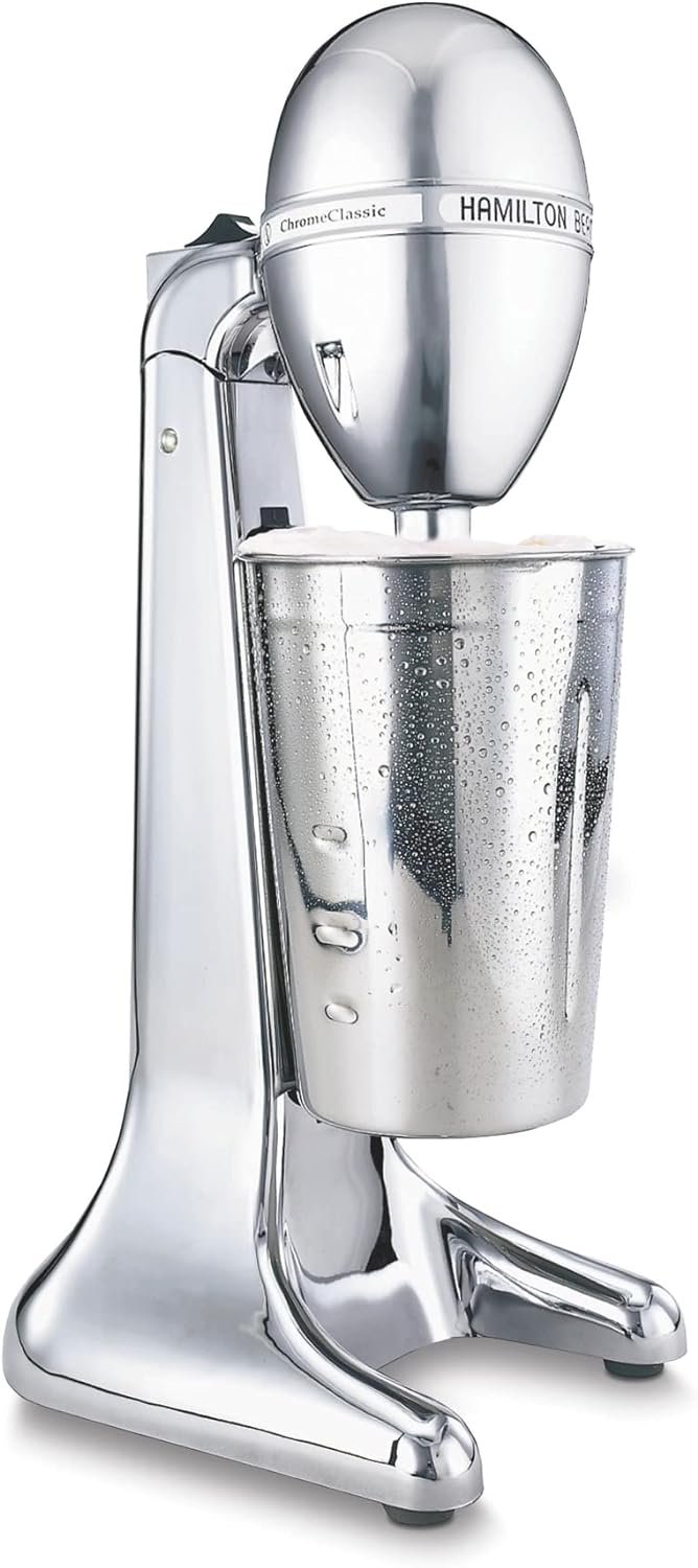 Hamilton Beach 727B DrinkMaster Electric Drink Mixer, Restaurant-Quality Retro Milkshake Maker  Milk Frother, 2 Speeds, Extra-Large 28 oz. Stainless Steel Cup, White Hamilton Beach 727B DrinkMaster Electric Drink Mixer, Restaurant-Quality Retro Milkshake Maker  Milk Frother, 2 Speeds, Extra-Large 28 oz. Stainless Steel Cup, White