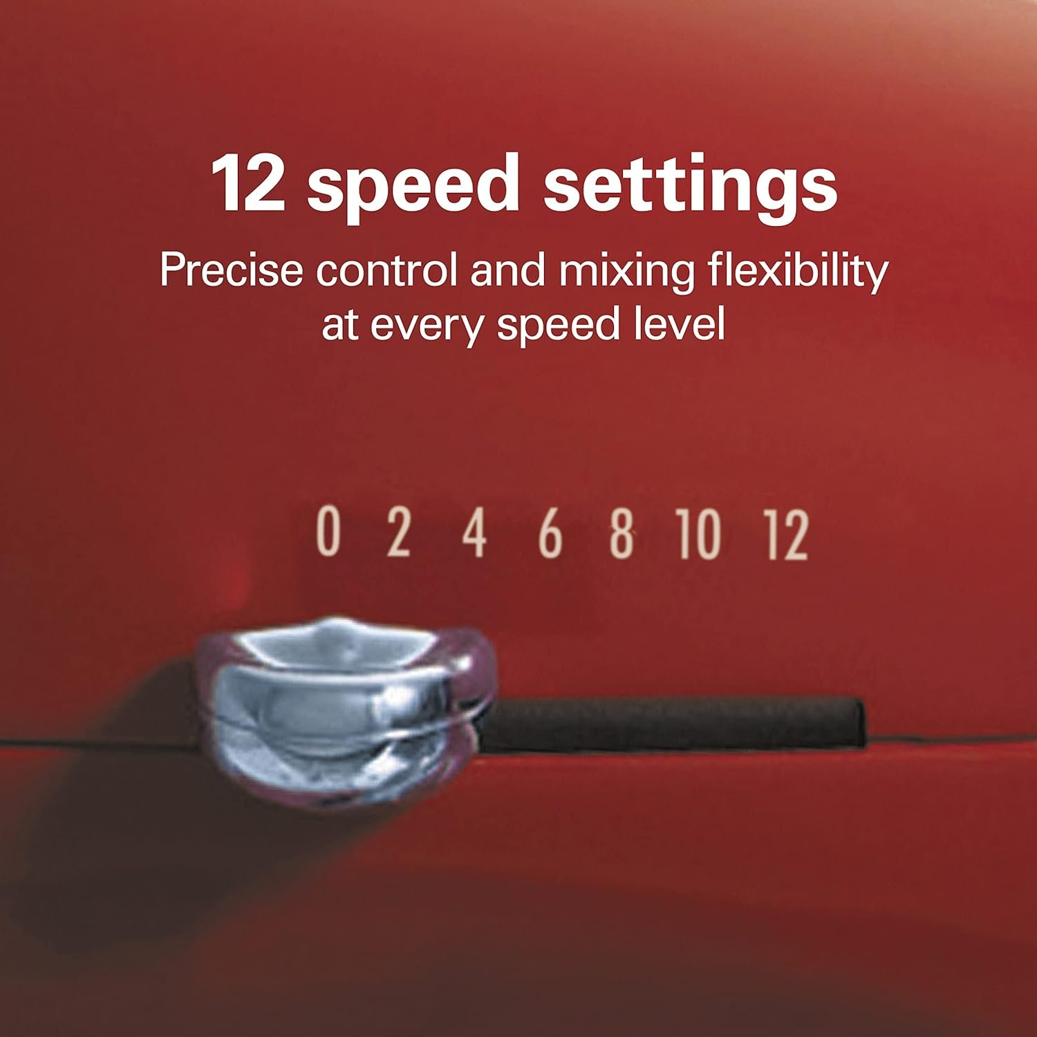 hamilton-beach-all-metal-12-speed-electric-stand-mixer-tilt-head-45-quarts-pouring-shield-red - Cooking Appliance World