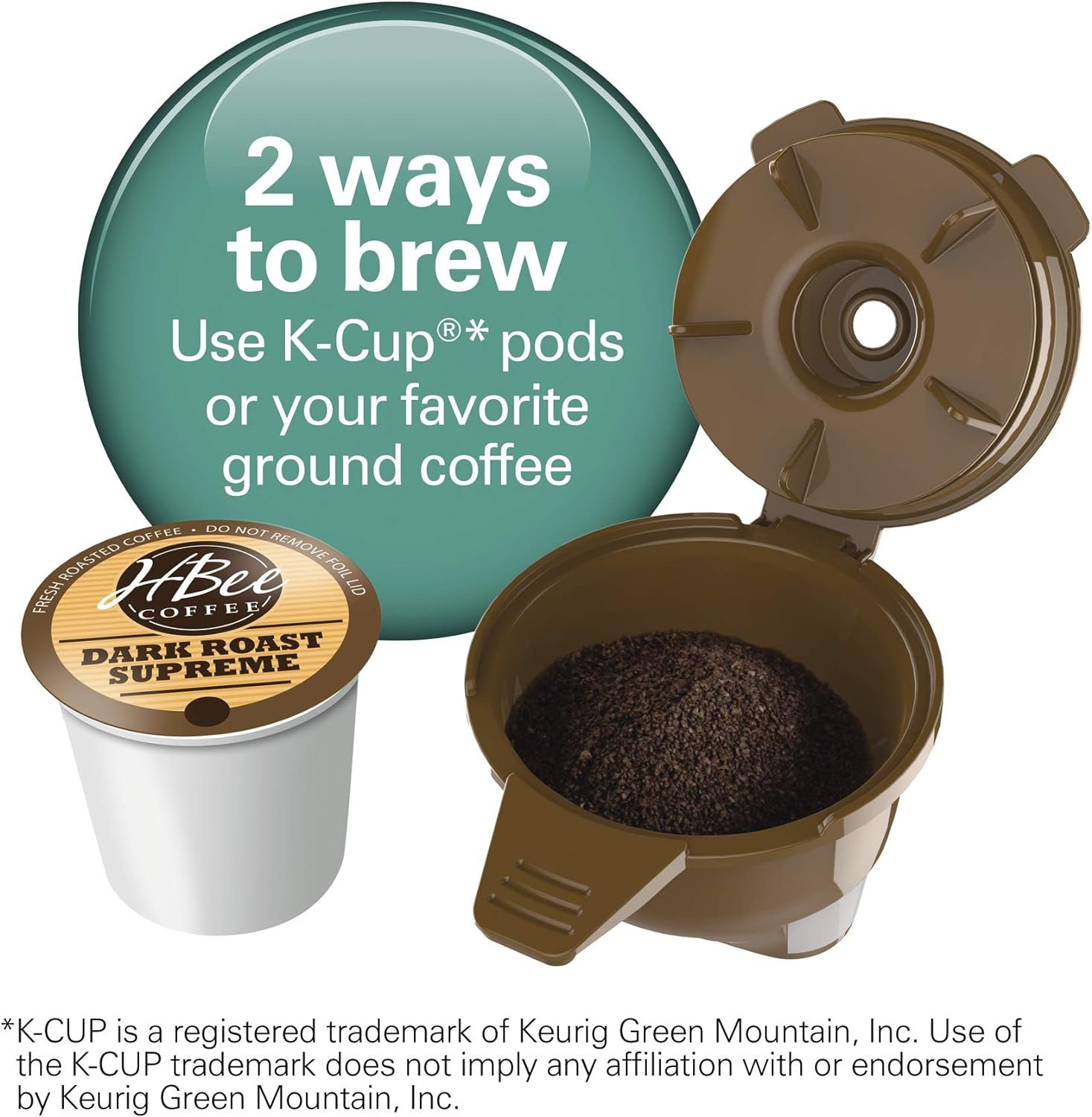 Hamilton Beach FlexBrew Single-Serve Coffee Maker with Milk Frother Compatible with K-Cup Pods and Grounds, 1cups, Black (49949) Hamilton Beach FlexBrew Single-Serve Coffee Maker with Milk Frother Compatible with K-Cup Pods and Grounds, 1cups, Black (49949)