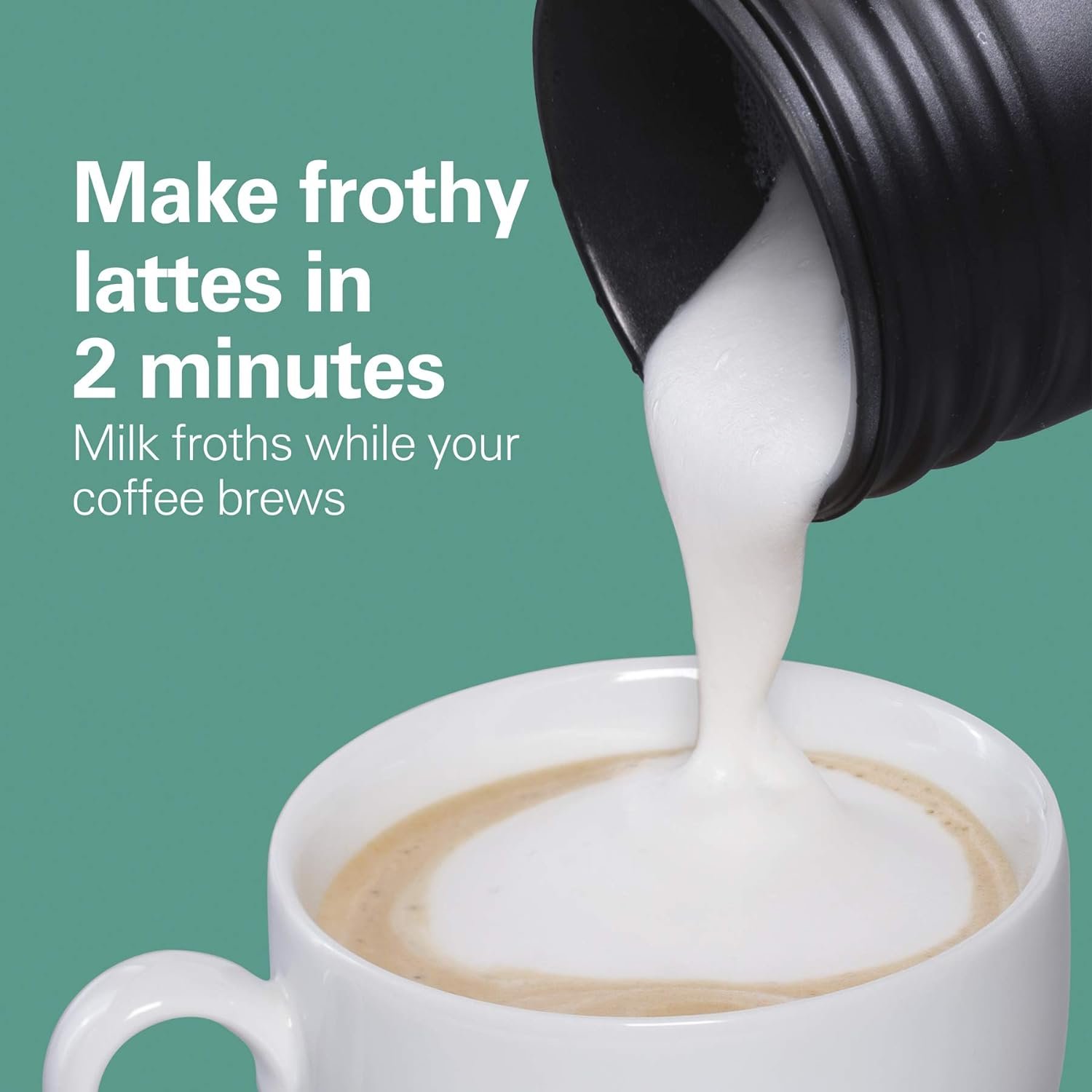 Hamilton Beach FlexBrew Single-Serve Coffee Maker with Milk Frother Compatible with K-Cup Pods and Grounds, 1cups, Black (49949) Hamilton Beach FlexBrew Single-Serve Coffee Maker with Milk Frother Compatible with K-Cup Pods and Grounds, 1cups, Black (49949)