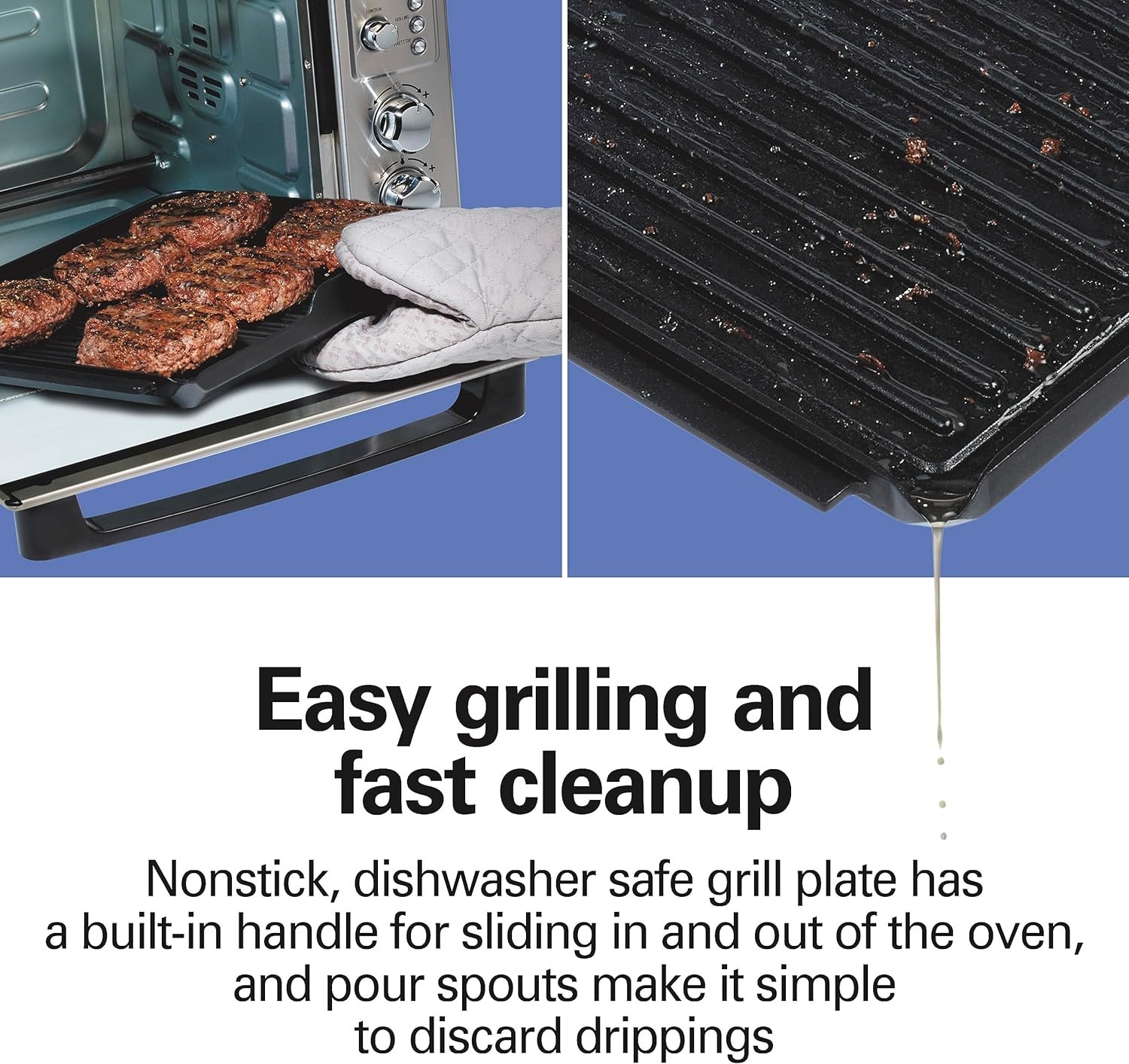 Hamilton Beach Sure Crisp Air Fryer Toaster Oven Combo Electric Indoor Grill, 450 F Searing Temp, Bake, Broil, Toast and Pizza Functions, 88 cu. ft., 6 Slice Capacity, Stainless Steel (31395) Hamilton Beach Sure Crisp Air Fryer Toaster Oven Combo Electric Indoor Grill, 450 F Searing Temp, Bake, Broil, Toast and Pizza Functions, 88 cu. ft., 6 Slice Capacity, Stainless Steel (31395)