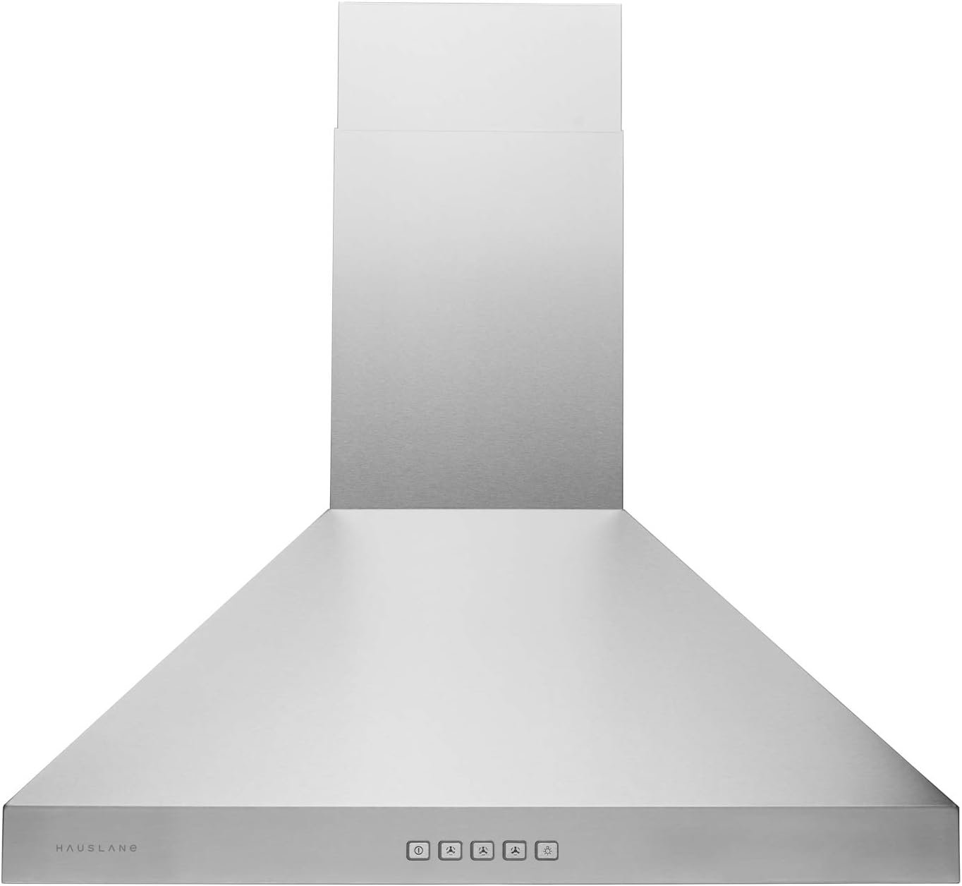 Hauslane | Chef Series WM-530 36” Wall Mount Range hood | Pro Model | Stainless Steel Wall Chimney | Strong Suction, Stainless Steel Baffle Filters, Changeable LED Lamps, 6” Duct or Ductless