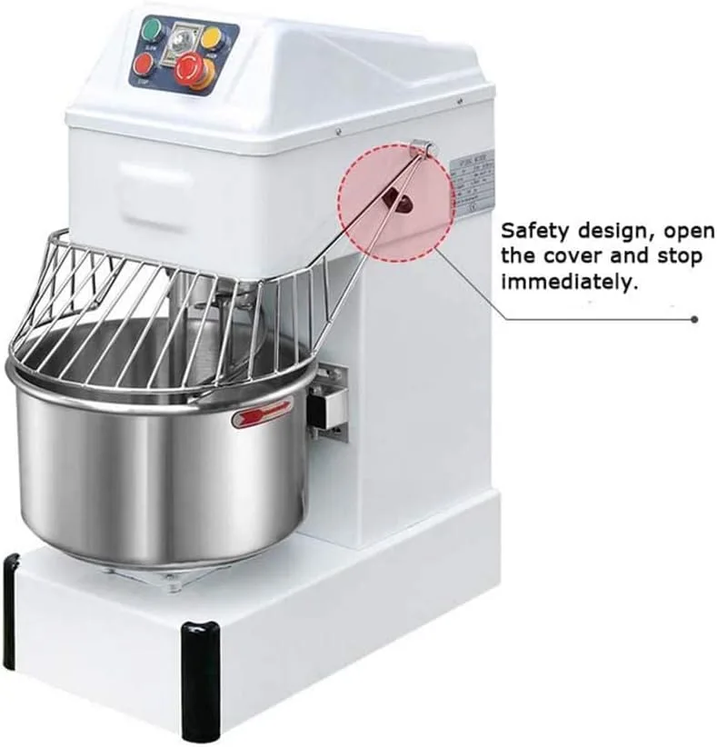 HayWHNKN Commercial Dough Mixer Food Mixer 21QT Stand Mixer Dough Kneading Machine Electric Food Mixer Spiral Mixers Stand Mixer Double-speed 110V 1.5KW