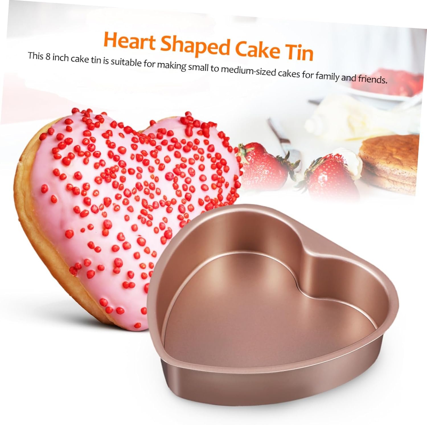 Heart Cake Mold Heart Cake Pan Cake Tins for Baking Heart Shape Cake Pan Baking Dishes for Oven Grill Pan Cheesecake Cake Molds Aluminum Alloy Heart-shaped Cake Machine