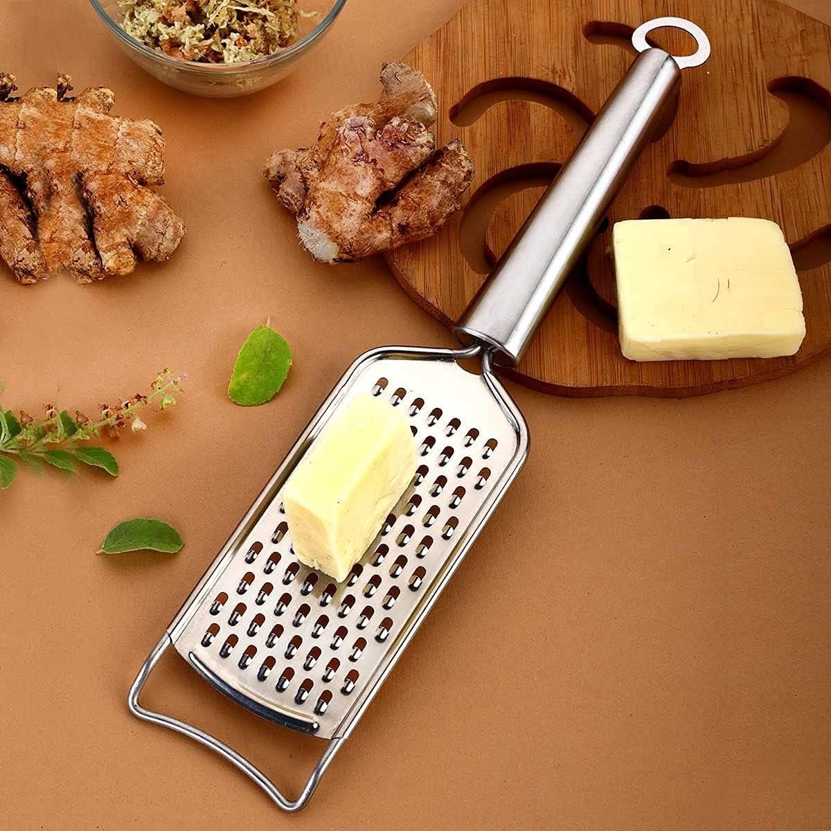 Heavy Duty Cheese Graters for Kitchen Stainless Steel Handheld, Metal Lemon Zester Grater With Handle For Cheese, Chocolate, Spices, Kitchen Gadgets And Tools, Soft Grip Stainless Steel Handle Heavy Duty Cheese Graters for Kitchen Stainless Steel Handheld, Metal Lemon Zester Grater With Handle For Cheese, Chocolate, Spices, Kitchen Gadgets And Tools, Soft Grip Stainless Steel Handle