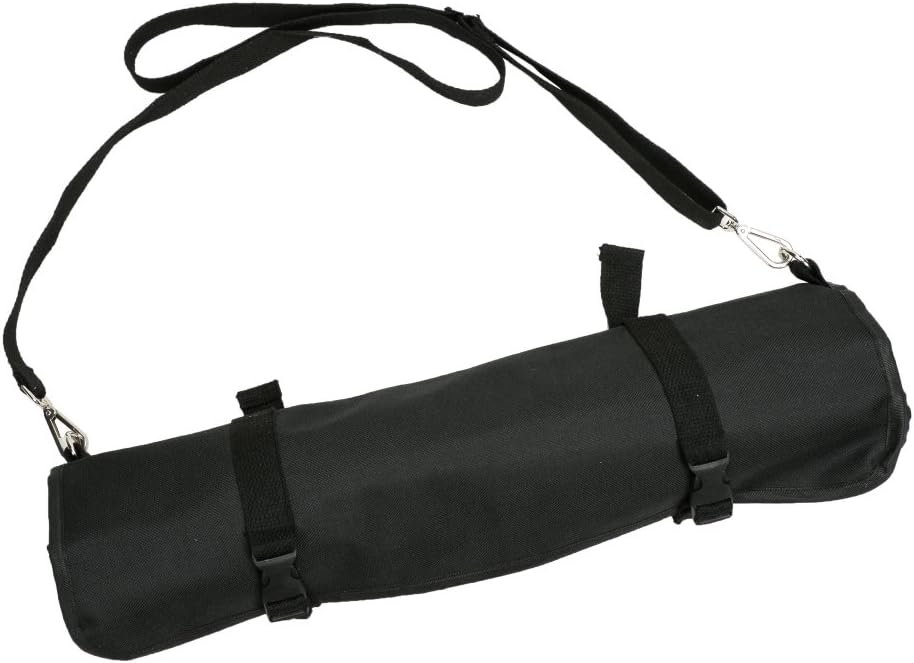 HERSENT Knife Roll, Chef Knife Roll Bag With 17 Slots Can Holds13 Knives,1 Meat Cleaver, And 3 Utensil Pockets,Durable Knife Case With Handle, Shoulder Strap  Zippered Mesh Pocket Holder