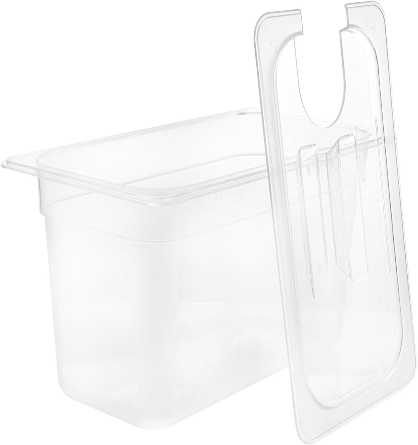 HOLIDYOYO 1 Pc Slow Cooker Container Storage Clear Plastic Organizer Bins Vacuum Container Square Plastic Plates Vacuum Seal Container Vide Noir Cooking Pot Fruit Food Grade Pc