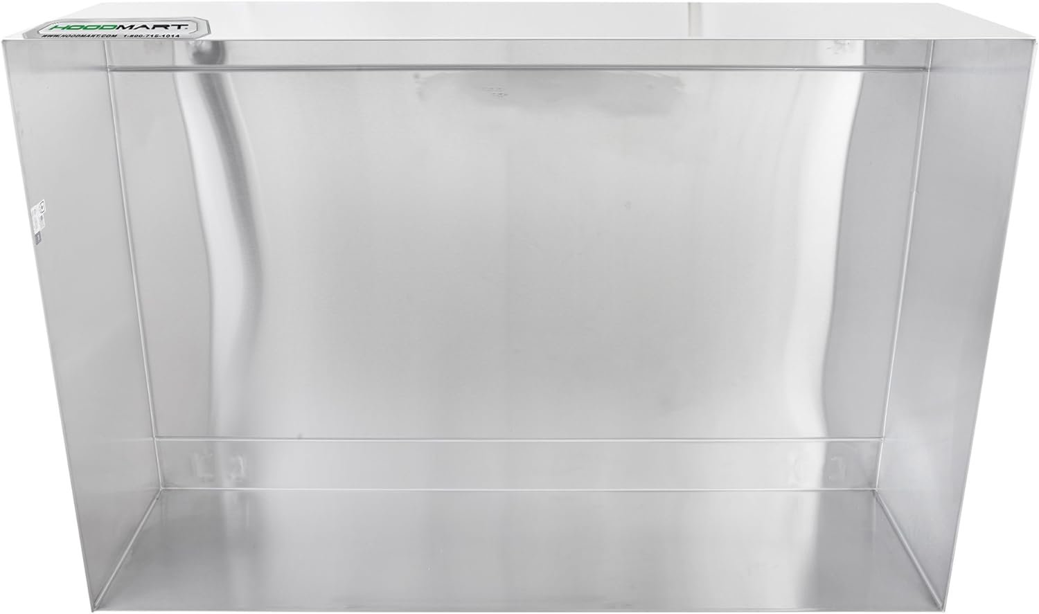 HOODMART 9 Heat and Fume Hood Type 2 | Exhaust Only Vent Hood for Restaurant with Wire Mesh Filter and Frame | Stainless Steel Commercial Kitchen Equipment Made in USA