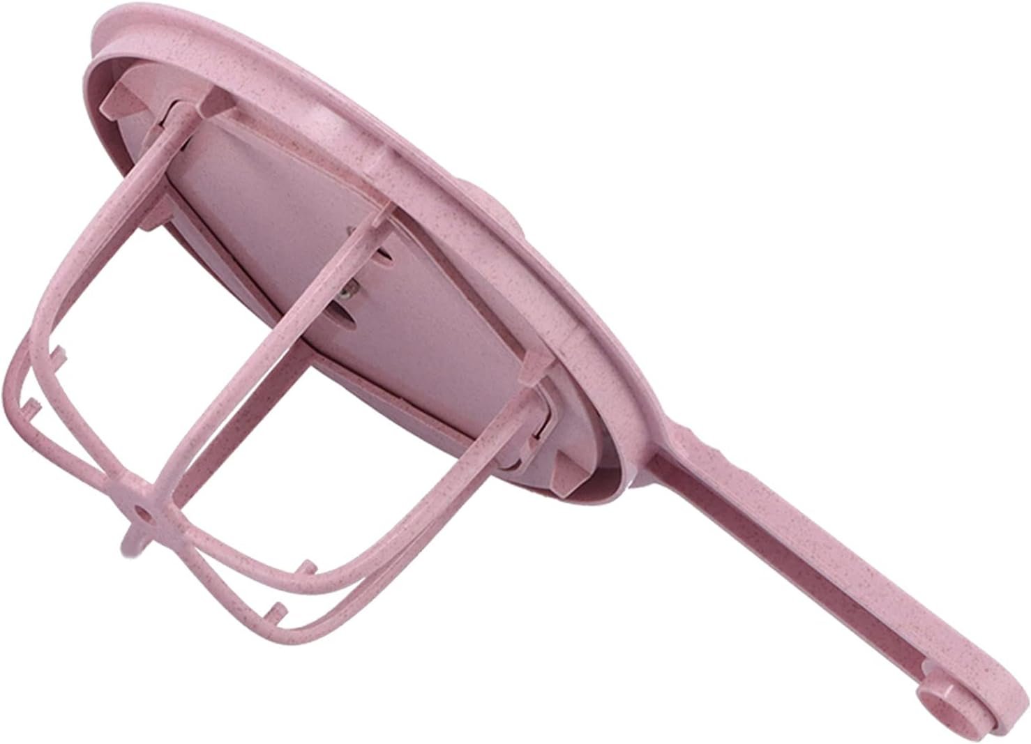 Household Vegetable Drainer Manual Salad Dehydrator Portable Vegetable Washing Machine, Vegetable Washing Basket for Kitchen (Pink)