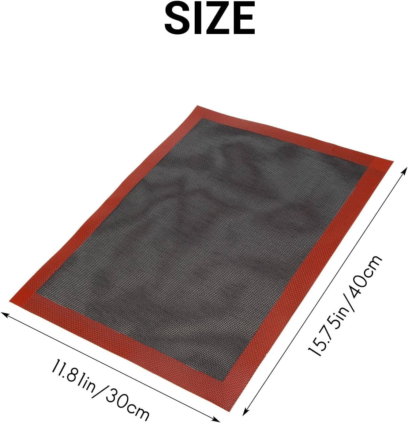 Hubceuo Perforated Silicone Baking Mat Non-Stick Baking Oven Sheet Liner for Cookie/Bread/Macaroon/