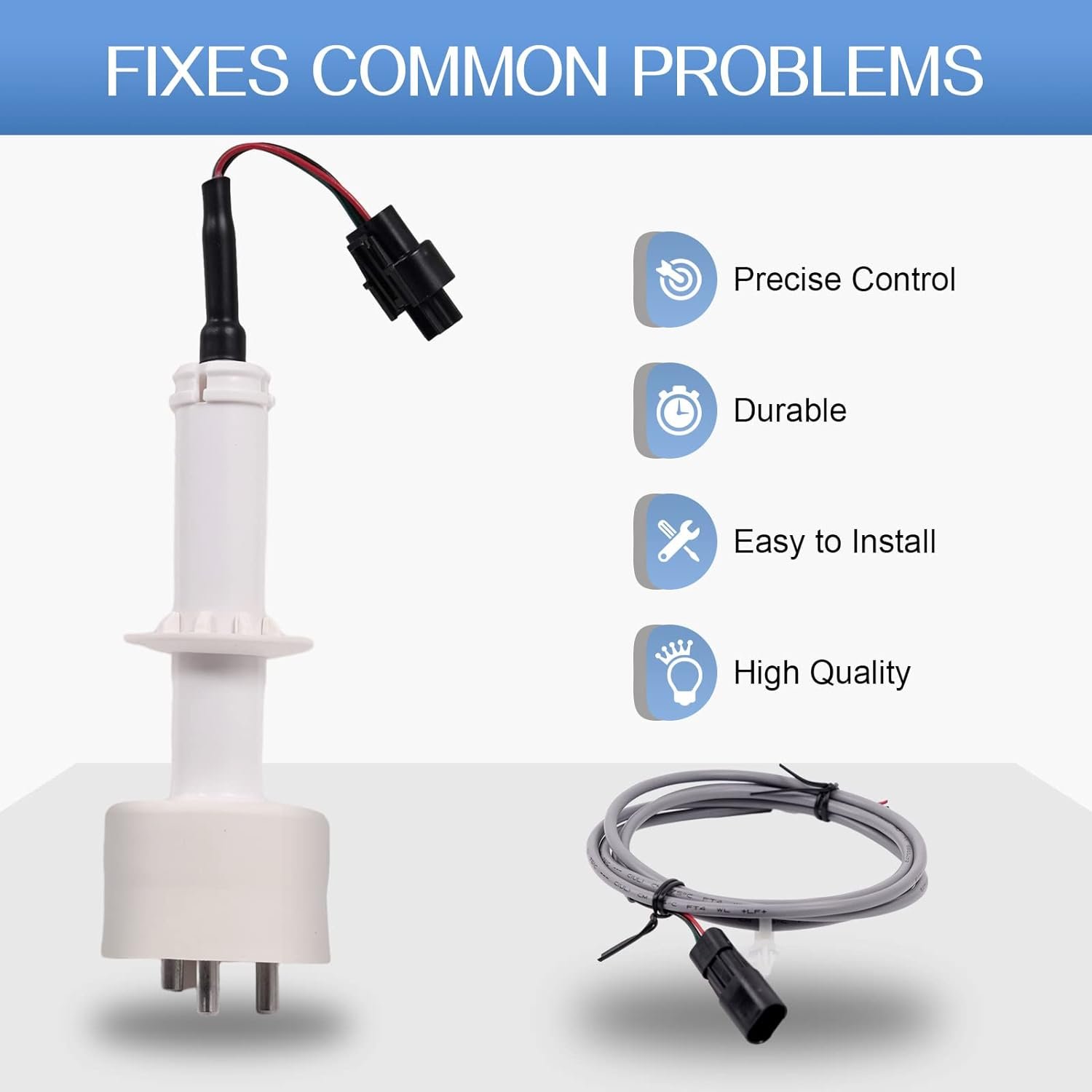 Ice Water Level Probe Sensor kit with Harness fit for Manitowoc Ice Machines, Replace 000016053