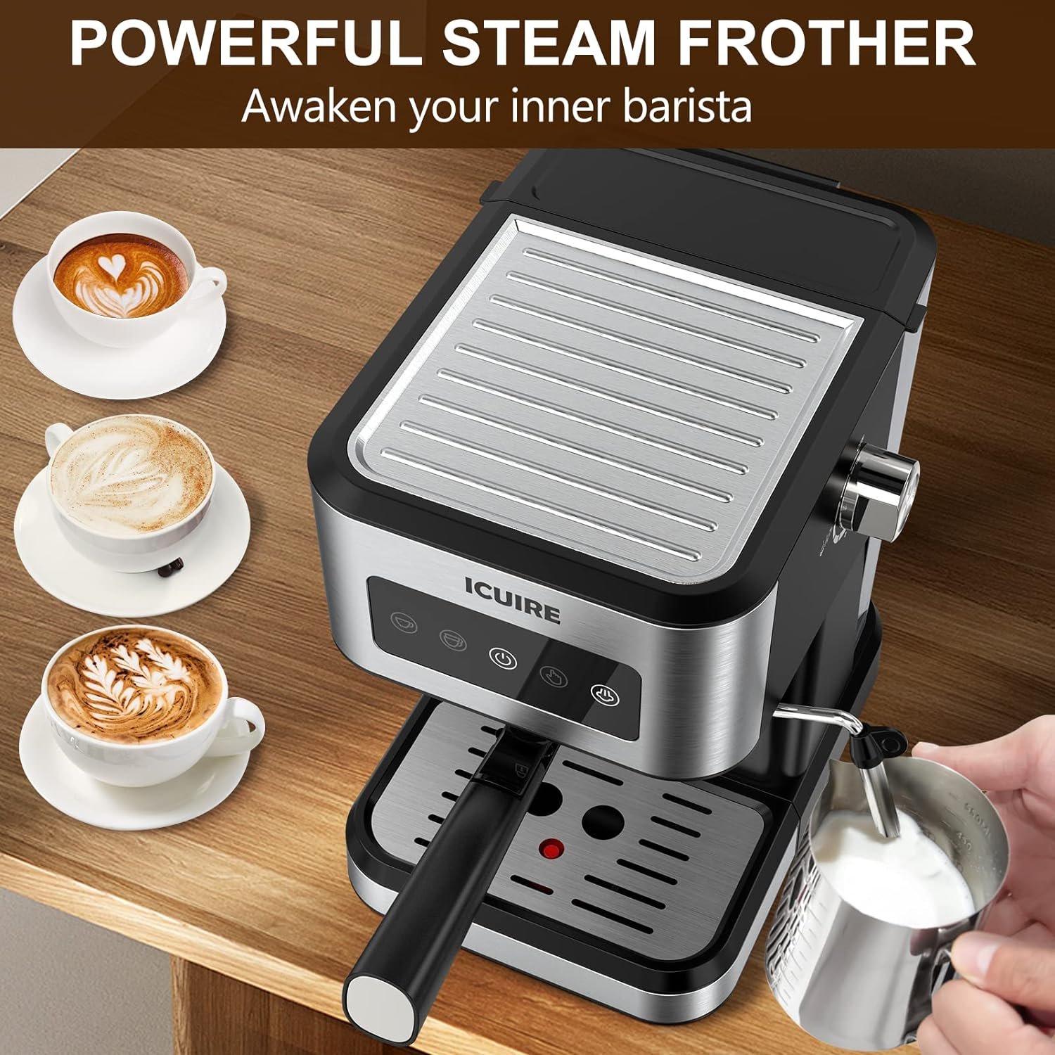 ICUIRE Espresso Machine with Milk Frother Review post thumbnail image