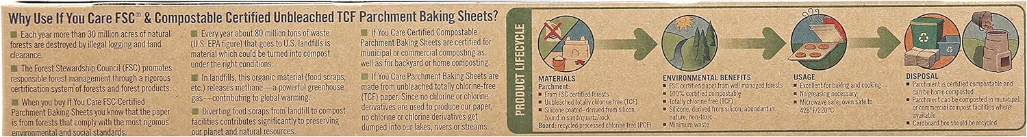 If You Care, Parchment Baking Sheets, 24 Count