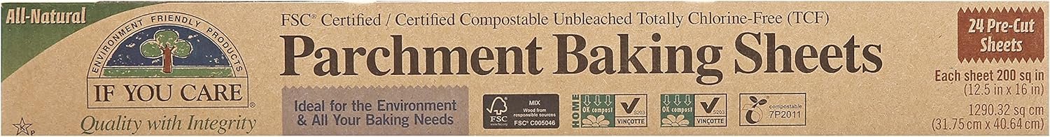 If You Care, Parchment Baking Sheets, 24 Count