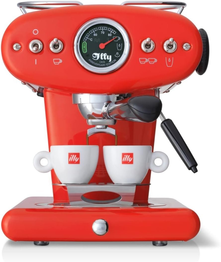 Illy X1 Anniversary ESE  Ground Espresso Machine (Red)