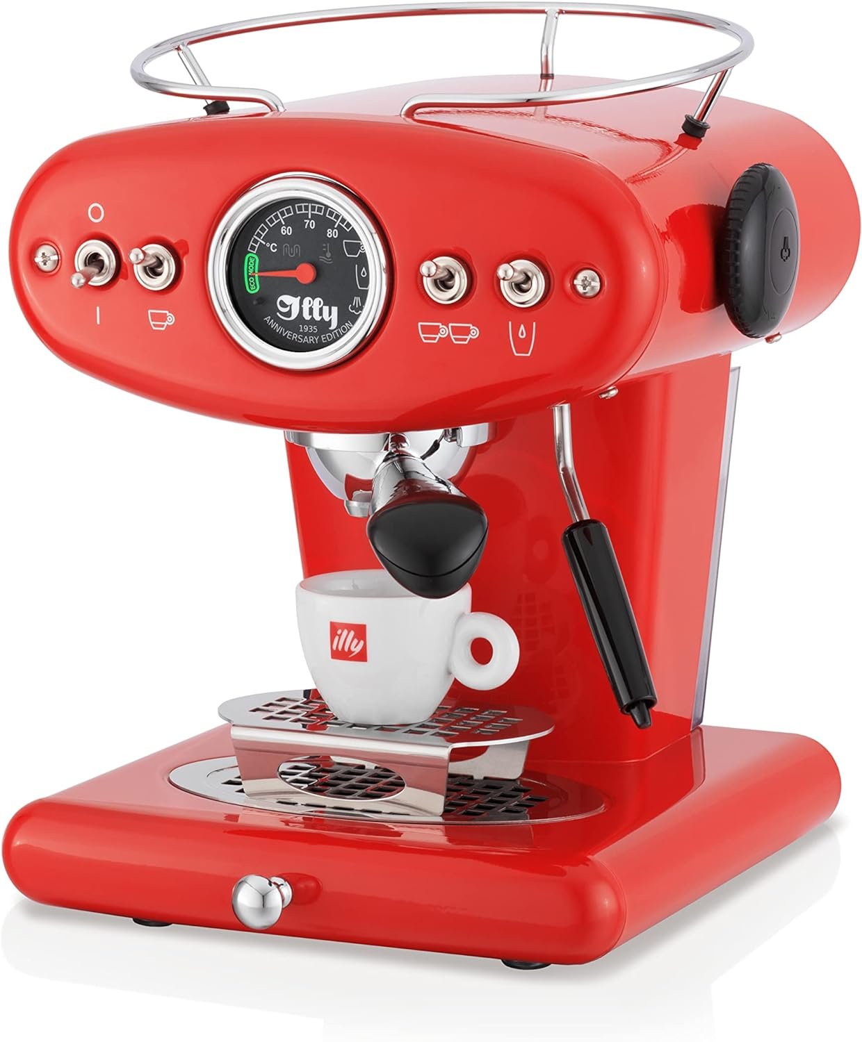 Illy X1 Anniversary ESE  Ground Espresso Machine (Red)