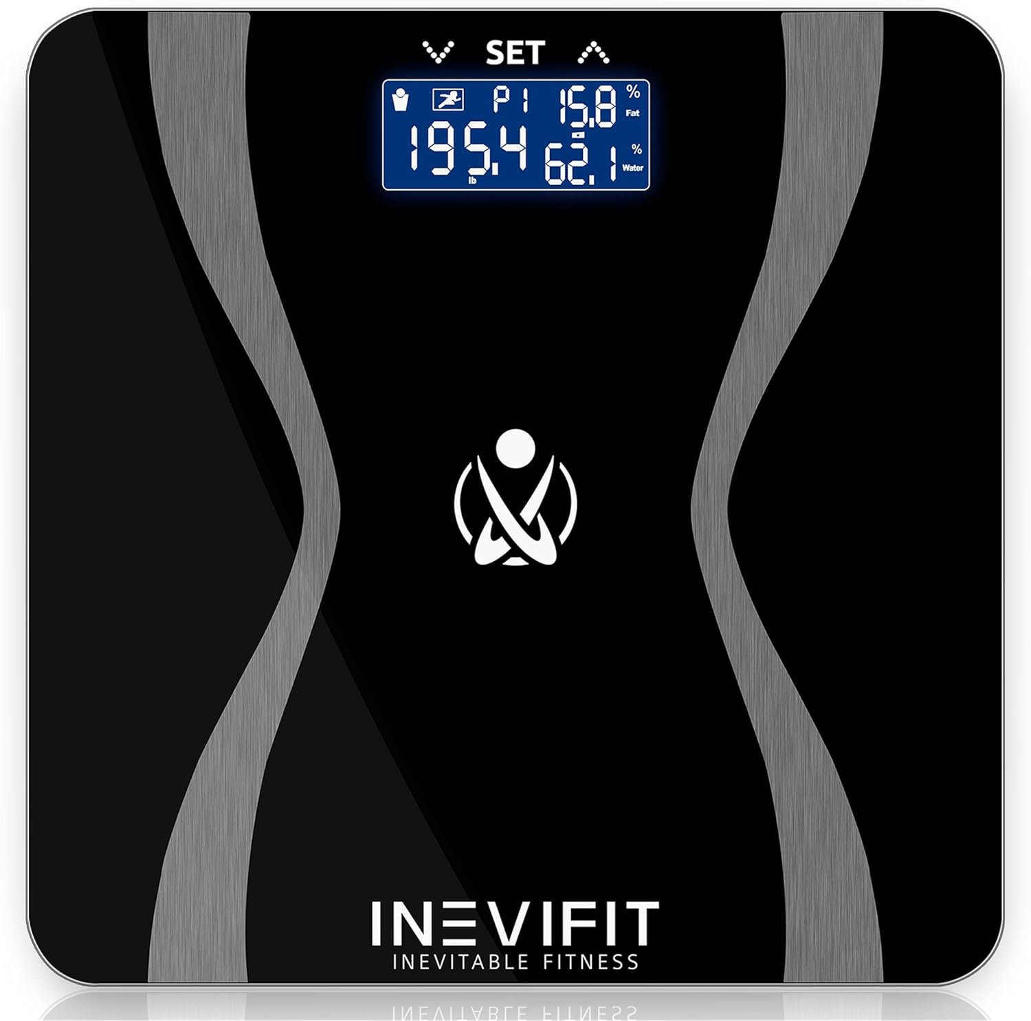 INEVIFIT Body-Analyzer Scale, Highly Accurate Digital Bathroom Body Composition Analyzer, Measures Weight, Body Fat, Water, Muscle  Bone Mass for 10 Users. Includes Batteries INEVIFIT Body-Analyzer Scale, Highly Accurate Digital Bathroom Body Composition Analyzer, Measures Weight, Body Fat, Water, Muscle  Bone Mass for 10 Users. Includes Batteries