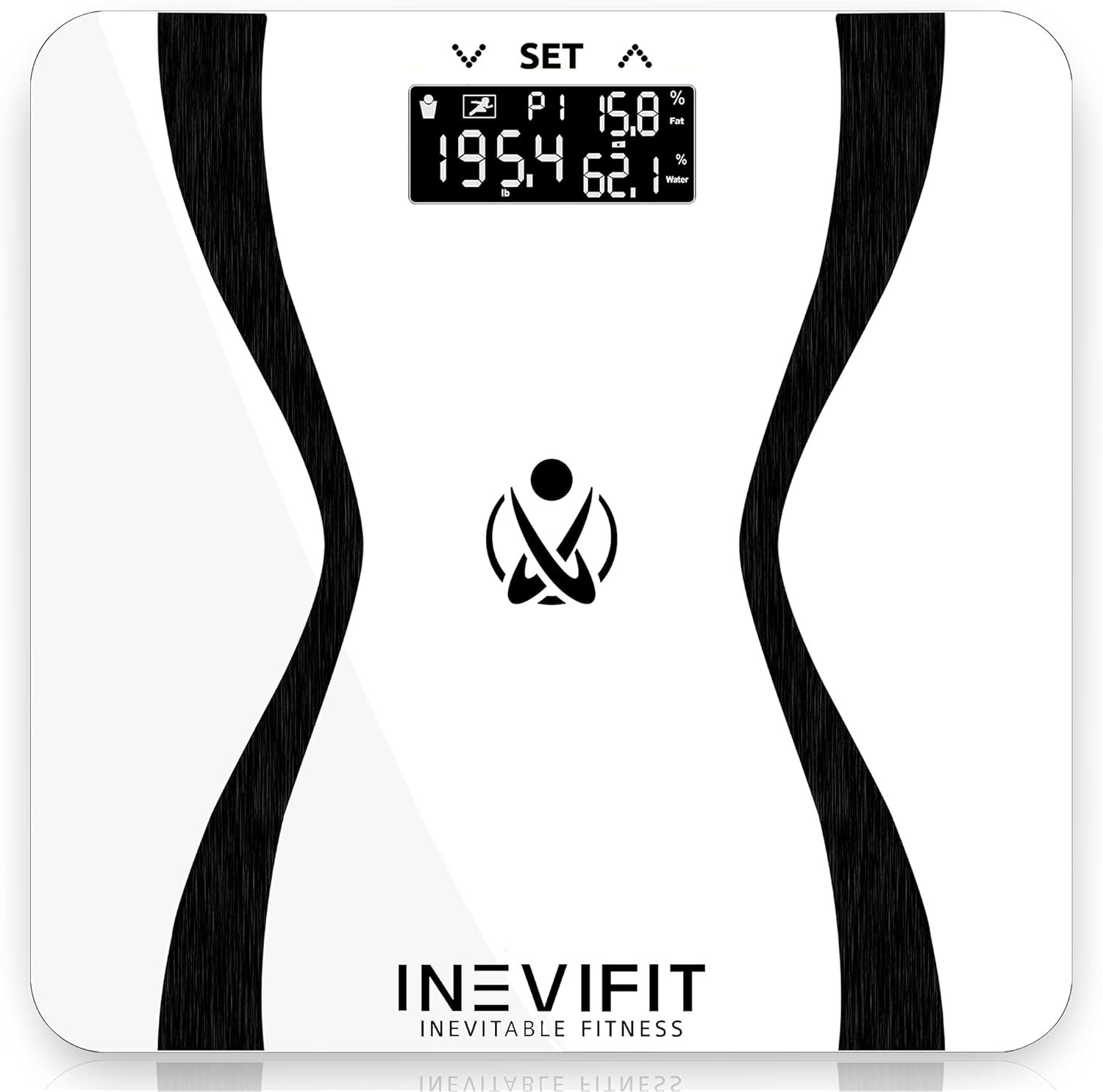 INEVIFIT Body-Analyzer Scale, Highly Accurate Digital Bathroom Body Composition Analyzer, Measures Weight, Body Fat, Water, Muscle  Bone Mass for 10 Users. Includes Batteries INEVIFIT Body-Analyzer Scale, Highly Accurate Digital Bathroom Body Composition Analyzer, Measures Weight, Body Fat, Water, Muscle  Bone Mass for 10 Users. Includes Batteries