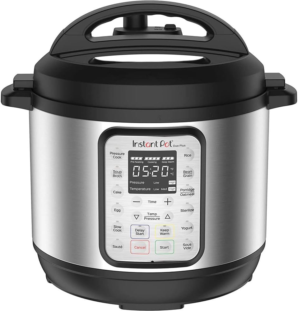 Instant Pot 072-10-4433 Duo Plus 9-in-1 Electric Pressure Cooker 6 Quart Stainless Steel (Renewed)F Instant Pot 072-10-4433 Duo Plus 9-in-1 Electric Pressure Cooker 6 Quart Stainless Steel (Renewed)F