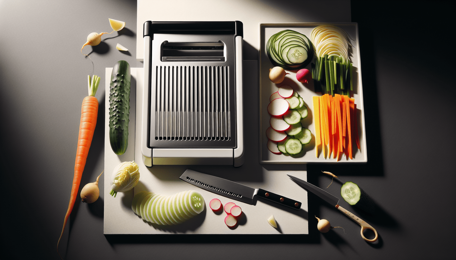Japanese Slicer, Mandoline, Sengiri, Stainless Steel, Made in Sanjo, Japan, Black