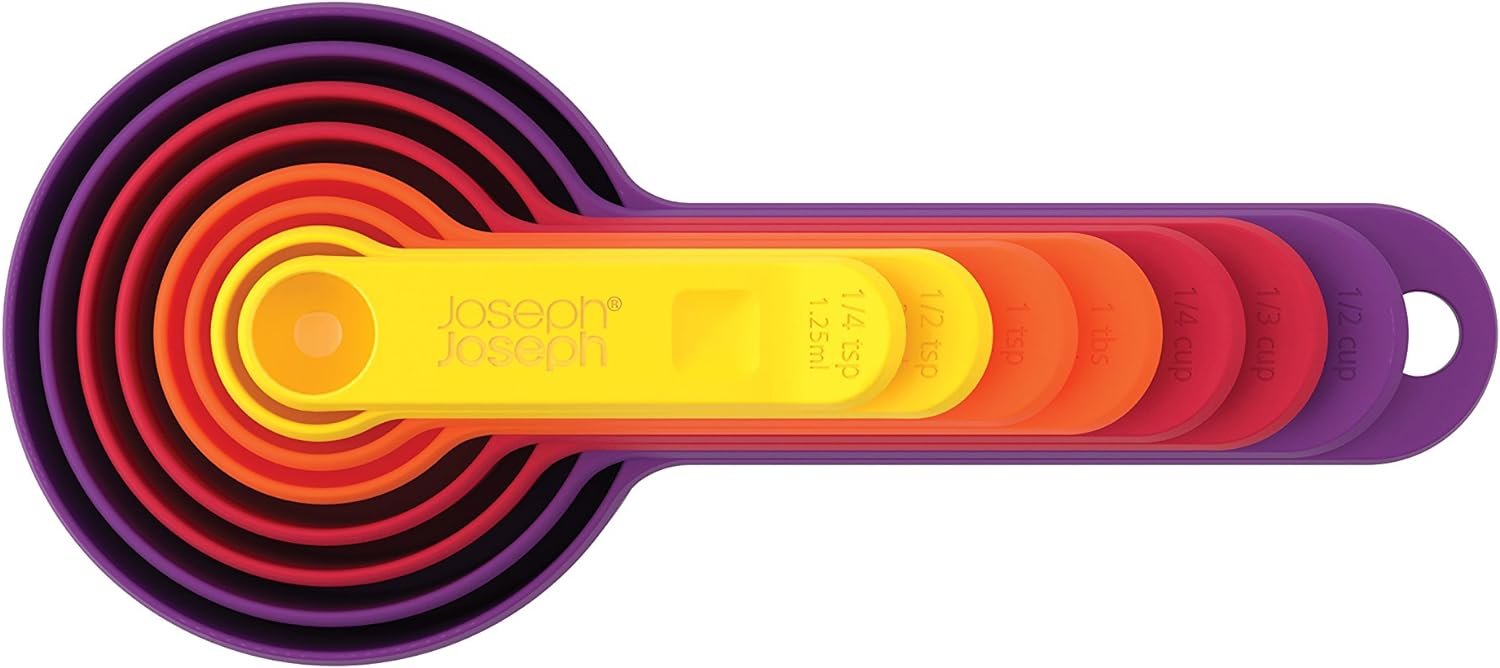 Joseph Joseph Nest Measure Measuring Cups and Measuring Spoons Set, Multicolored Joseph Joseph Nest Measure Measuring Cups and Measuring Spoons Set, Multicolored