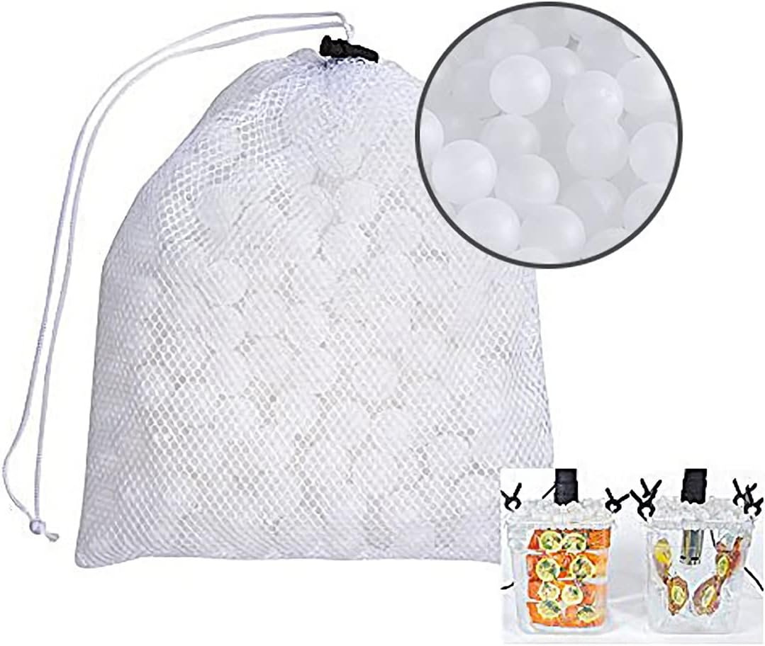 Joule Sous Vide Accessories, BPA Free Cooking Balls 20mm 250 Balls with Mesh Drying Bag for Anova Joule Cookers and Sous Vide Container