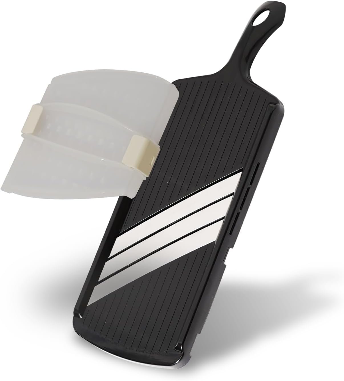 KAKUSEE Tri-Blade Mandoline, Vegetable Slicer with Finger Guard - Effortless Precision Cutting  Safe Storage – Made in Japan