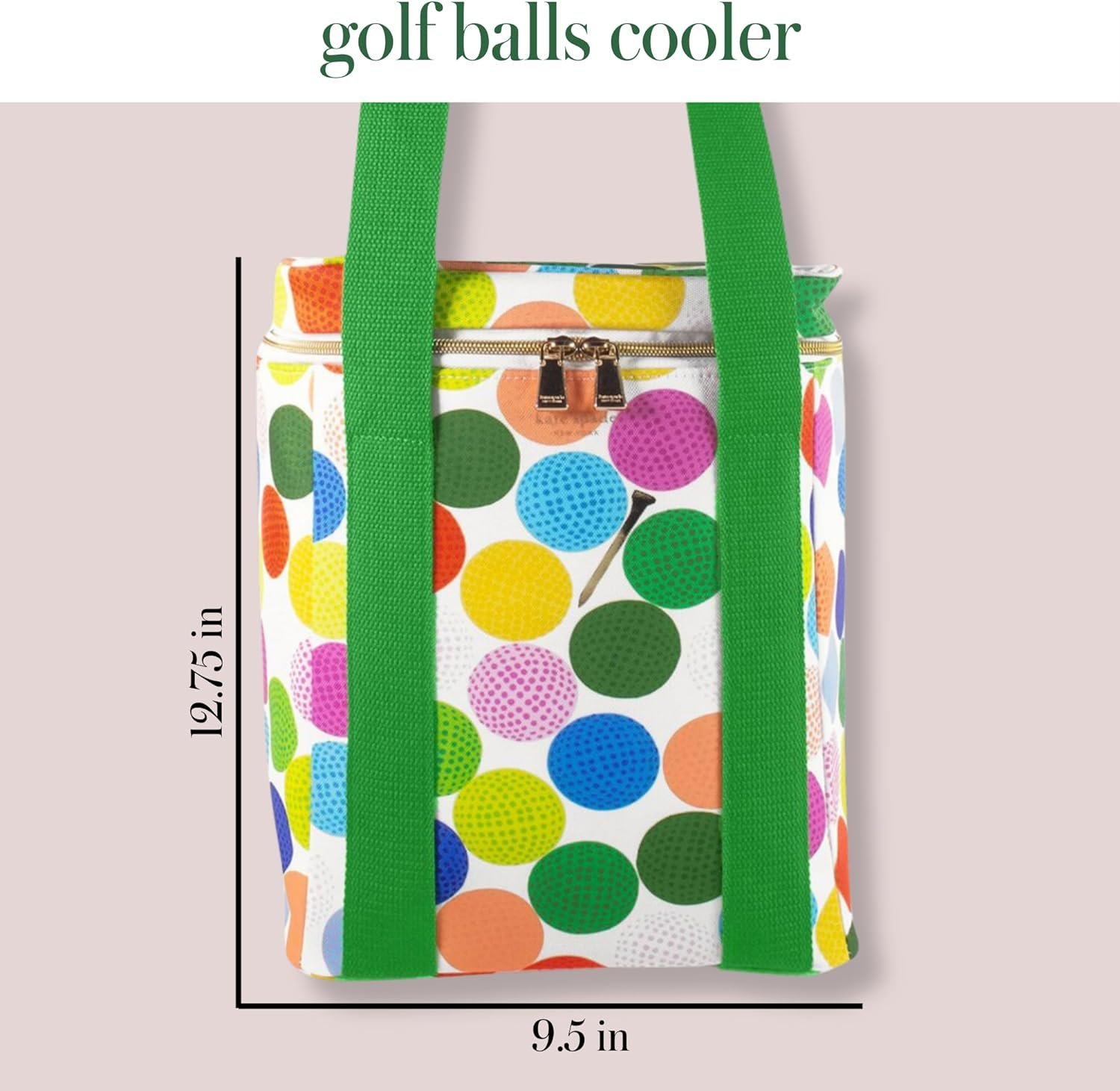 Kate Spade New York Wine Cooler Bag, Insulated Bag for Picnics, 4-Bottle Wine Tote, Large Capacity Soft Cooler, Mini Golf Kate Spade New York Wine Cooler Bag, Insulated Bag for Picnics, 4-Bottle Wine Tote, Large Capacity Soft Cooler, Mini Golf