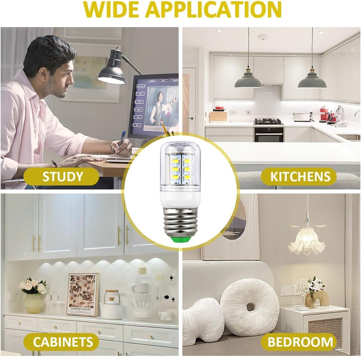 KEI D34L Refrigerator Bulb Replacement for Frigidaire Kenmore Electrolux 5304511738 LED Refrigerator Replace PS12364857 AP6278388 4584444 (110V-240V 3.5W White Light) KEI D34L Refrigerator Bulb Replacement for Frigidaire Kenmore Electrolux 5304511738 LED Refrigerator Replace PS12364857 AP6278388 4584444 (110V-240V 3.5W White Light)