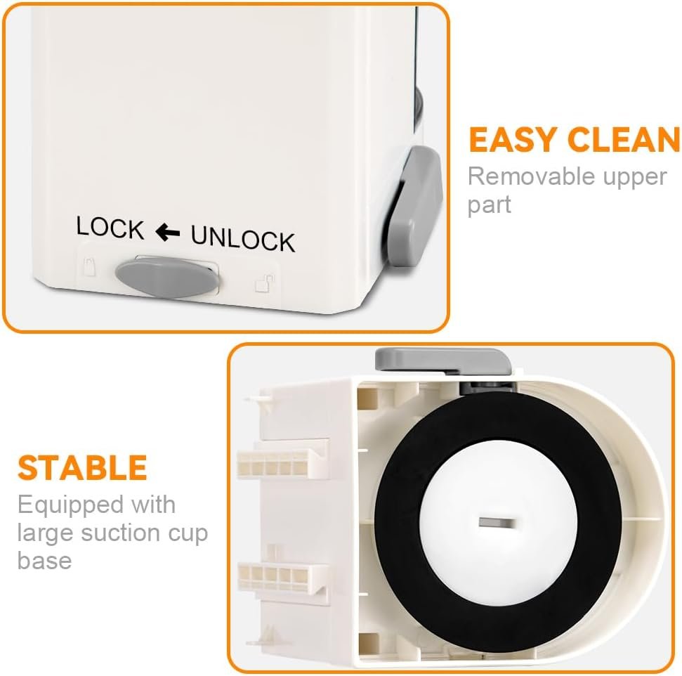 KEOUKE Vegetable Spiralizer 4-IN-1 Rotating Blade Veggie Spiralizer with Container Zucchini Noodle Maker with Strong Suction Cup Spiral Vegetable Cutter Slicer