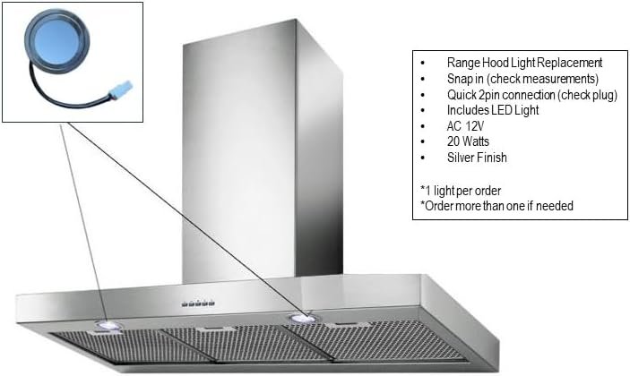 Kitchen Appliance Light Replacement-Kitchen Appliance Light Part YR-28B-Ideal for Range Hoods-Range Hood Light Great for Kitchen Appliances Kitchen Appliance Light Replacement-Kitchen Appliance Light Part YR-28B-Ideal for Range Hoods-Range Hood Light Great for Kitchen Appliances