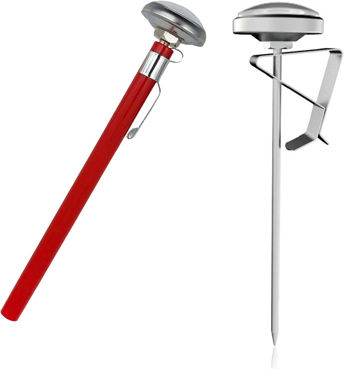 Kitchen Food-Cooking Meat Coffee Thermometer – 6pc Pocket Espresso Thermometer for Milk Foam Frothing Chocolate Water Grill, Turkey, BBQ Temperature Stainless Steel 1 Dial 5 Long Stem Kitchen Food-Cooking Meat Coffee Thermometer – 6pc Pocket Espresso Thermometer for Milk Foam Frothing Chocolate Water Grill, Turkey, BBQ Temperature Stainless Steel 1 Dial 5 Long Stem