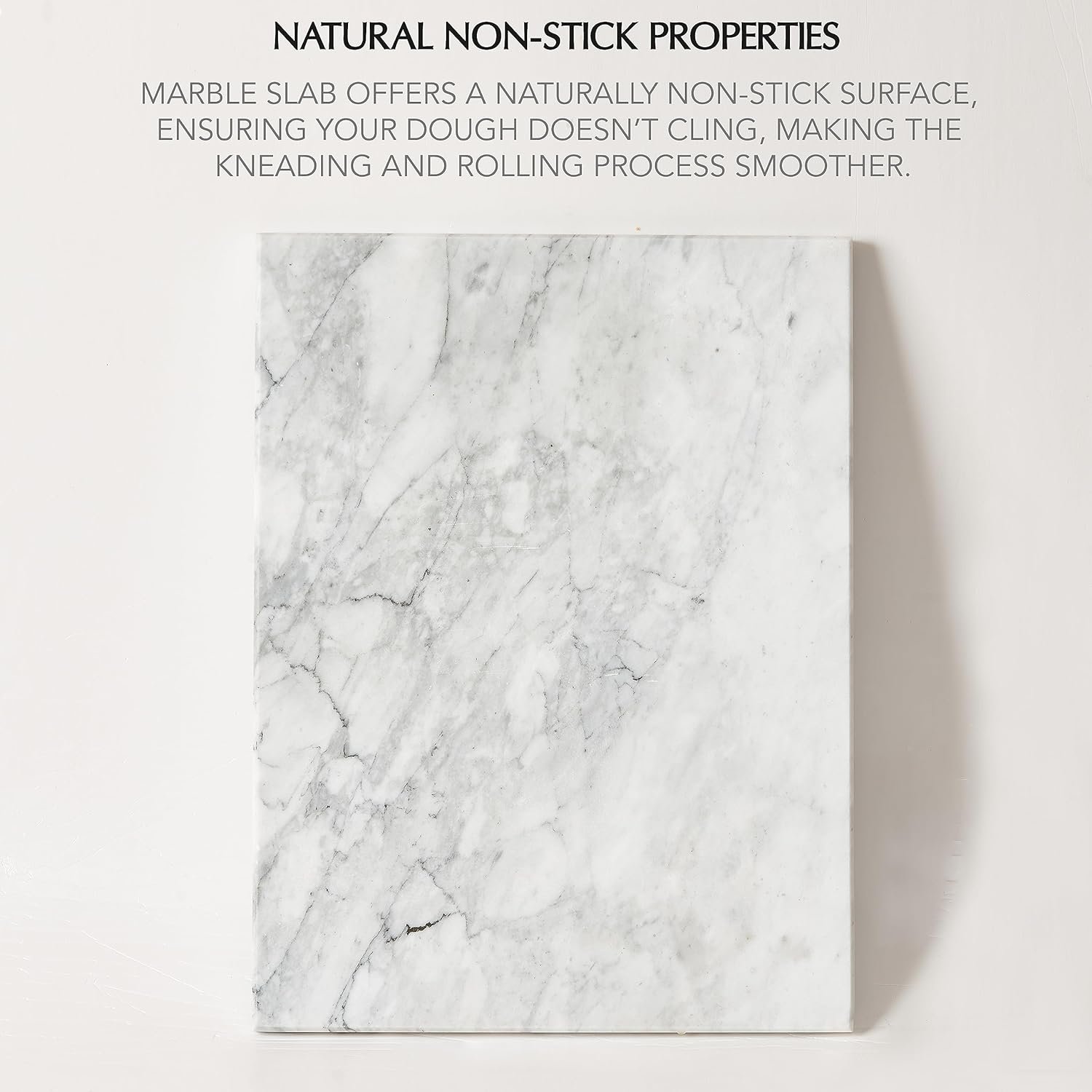 Kitchen Marble Stone Cutting Board - Marble Cutting  Charcuterie Board of 16 x 12 x 0.6 Inches, Non Slip Scratch Resistant Pastry Tray, Rectangular Serving  Chopping Slab for Countertop - Black