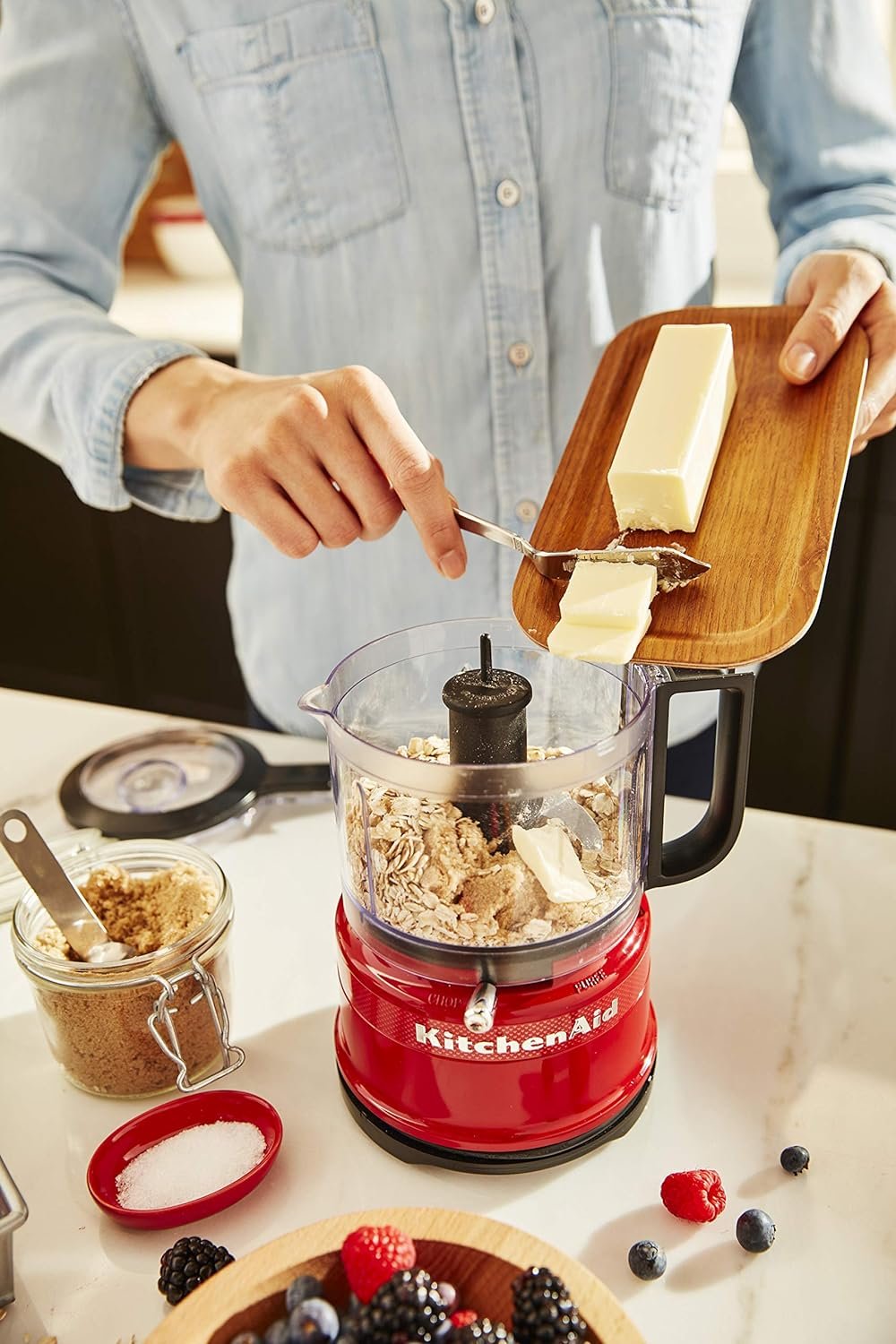 KitchenAid Queen of Hearts Food Chopper KFC3516QHSD, 3.5 Cup, Passion Red KitchenAid Queen of Hearts Food Chopper KFC3516QHSD, 3.5 Cup, Passion Red