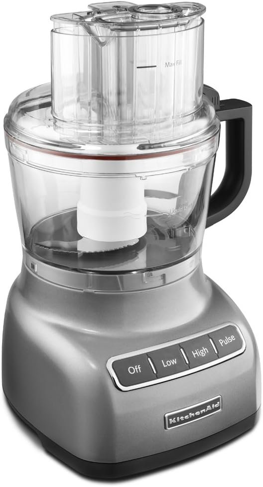 KitchenAid RKFP0922CU Food Processor with ExactSlice System 9-Cup, Contour Silver, (Renewed) KitchenAid RKFP0922CU Food Processor with ExactSlice System 9-Cup, Contour Silver, (Renewed)