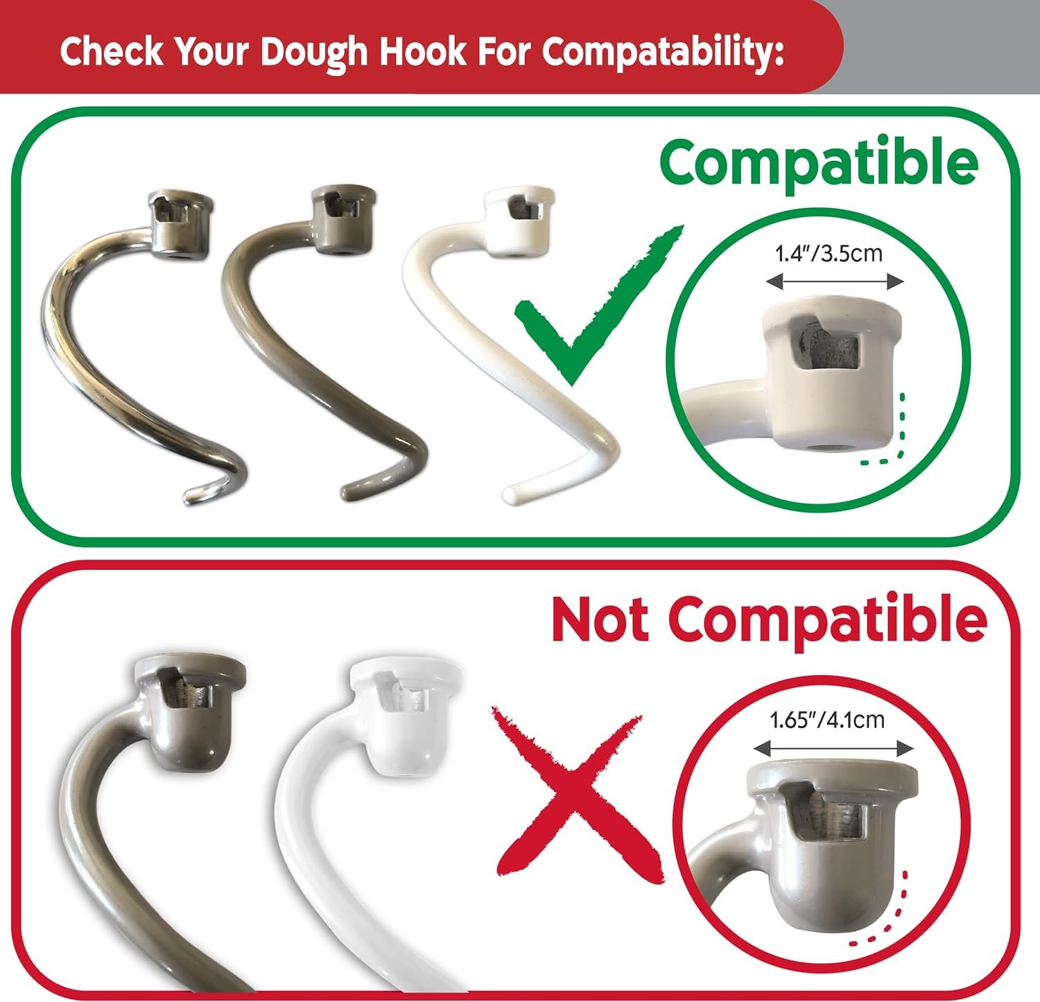 KneadAce Spiral Dough Hook Shield For kitchenaid Mixer-Prevents Dough from Clogging Your Bowl Lift Mixer- Mess Free Mixer Accessory Compatible With KitchenAid Dough Hook. For Kitchenaid Attachments