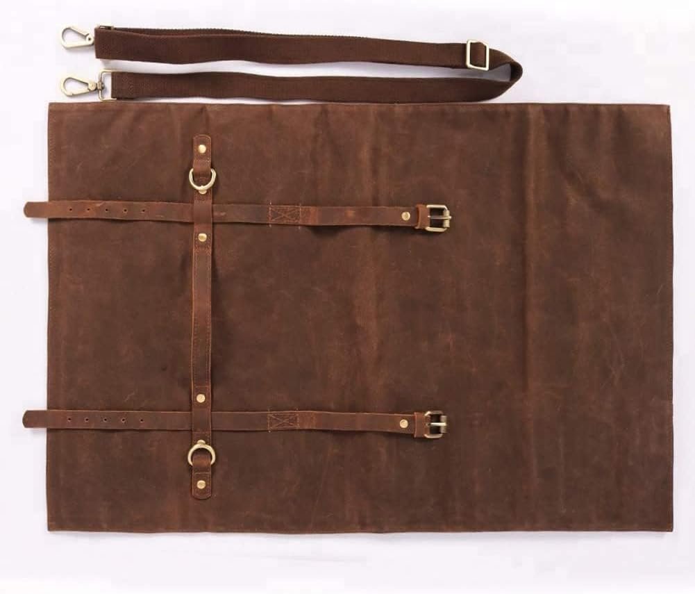Knife Roll,Knife Bag,Heavy Duty knife Case,Waxed Canvas Chef Knife Bag with 11 Slots,Chef Knife Bag,Knife Holder For Knives  Kitchen Utensils,Knife Roll Bag,Tool Roll For Chefs Culinary Traveling