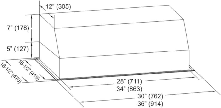 KOBE Range Hoods INX2636SQB-700-3 Built-in, Insert, Range, Hood, 3-Speed, 630 CFM, LED Lights, Baffle Filters, 36, Stainless Steel KOBE Range Hoods INX2636SQB-700-3 Built-in, Insert, Range, Hood, 3-Speed, 630 CFM, LED Lights, Baffle Filters, 36, Stainless Steel