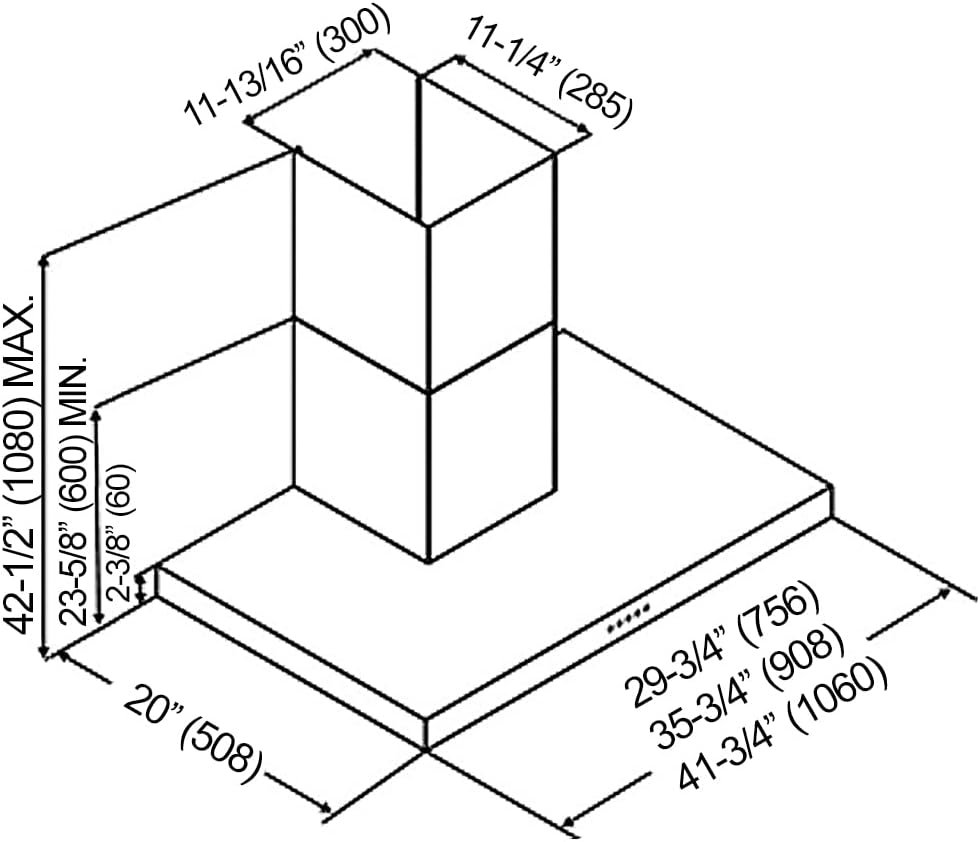 KOBE RAX2130SQB-WM-1 Brillia 30-inch Wall Mount Range Hood, 3-Speed, 750 CFM, Fits Ceiling Height 7-8.5, Stainless steel KOBE RAX2130SQB-WM-1 Brillia 30-inch Wall Mount Range Hood, 3-Speed, 750 CFM, Fits Ceiling Height 7-8.5, Stainless steel