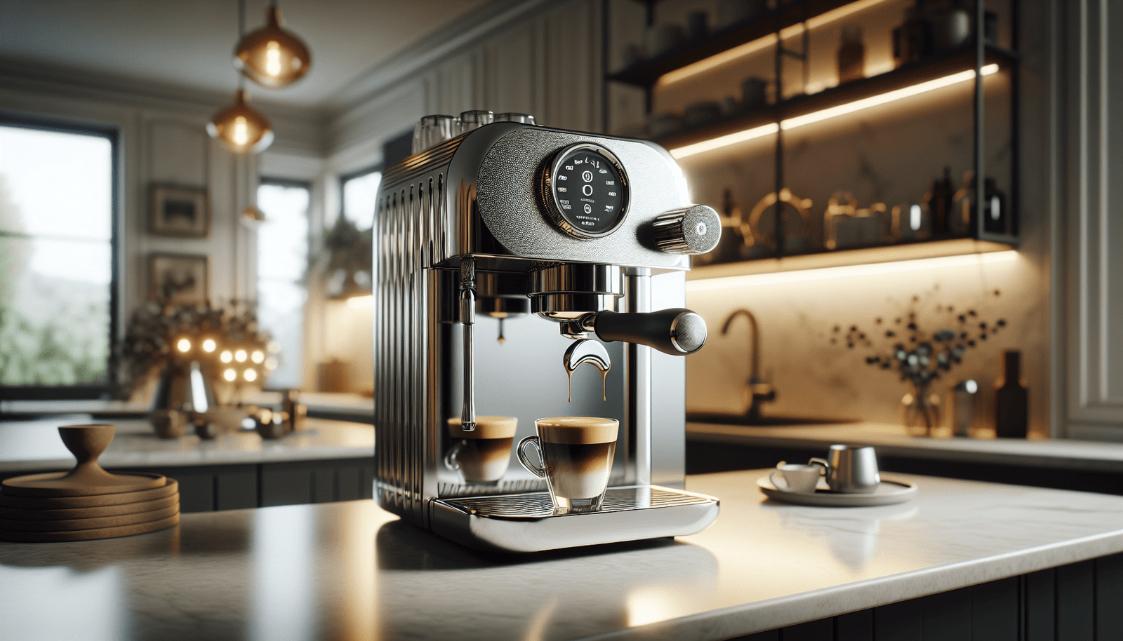 KOIOS Espresso Machines, 20 Bar Semi-Automatic Espresso Maker with Foaming Steam Wand, 1200W Stainless Steel Espresso Coffee Maker for home, 58oz removable Water Tank, PID Control System