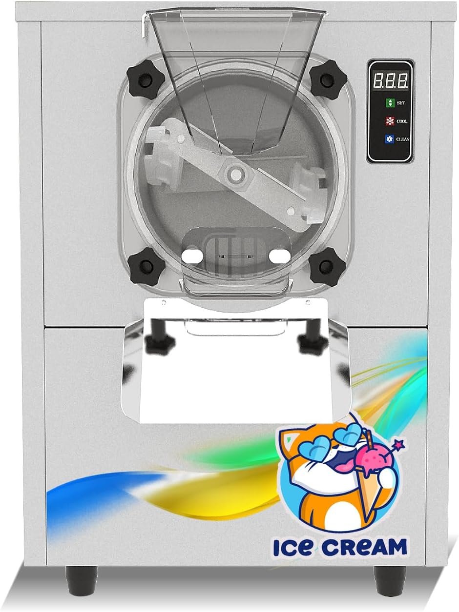 Kolice Commercial Small Countertop Gelato Hard Ice Cream Machine, Desktop hard ice cream maker for small business Kolice Commercial Small Countertop Gelato Hard Ice Cream Machine, Desktop hard ice cream maker for small business