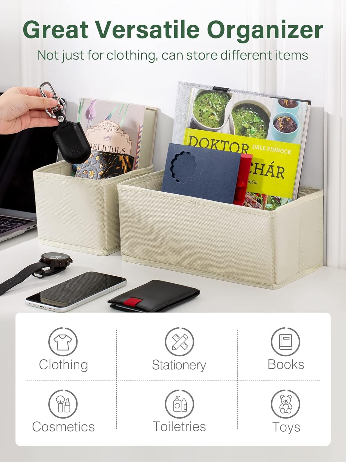 Kootek 16 Pack Drawer Organizers for Clothing, Dresser Drawer Organizer Clothes Fabric Foldable Dividers, Cabinet Closet Organizers and Storage Boxes for Baby Clothes, Underwear, Bras, Socks Kootek 16 Pack Drawer Organizers for Clothing, Dresser Drawer Organizer Clothes Fabric Foldable Dividers, Cabinet Closet Organizers and Storage Boxes for Baby Clothes, Underwear, Bras, Socks