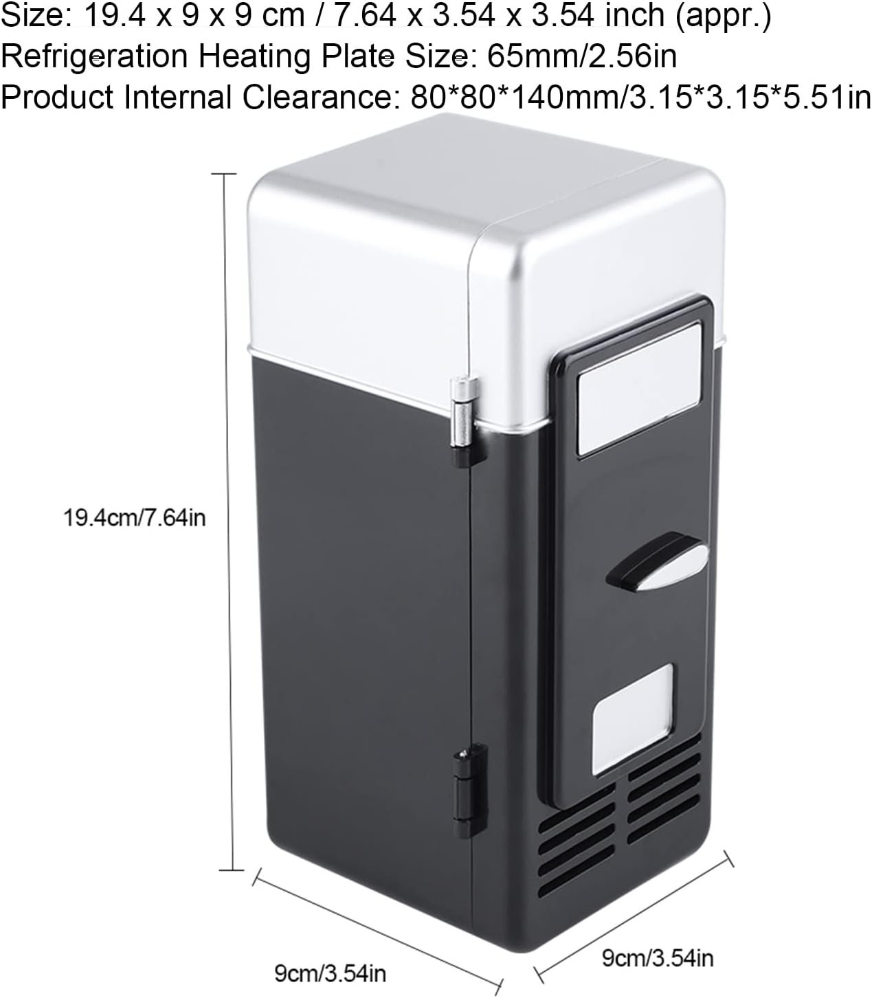 KOSDFOGE Mini Fridge, LED Drinks Beverage Cans Refrigerator and Heater Portable Cooler  Warmer Small for Skin Care Cosmetic Makeup, for Office Bedroom Dorm Car(red)